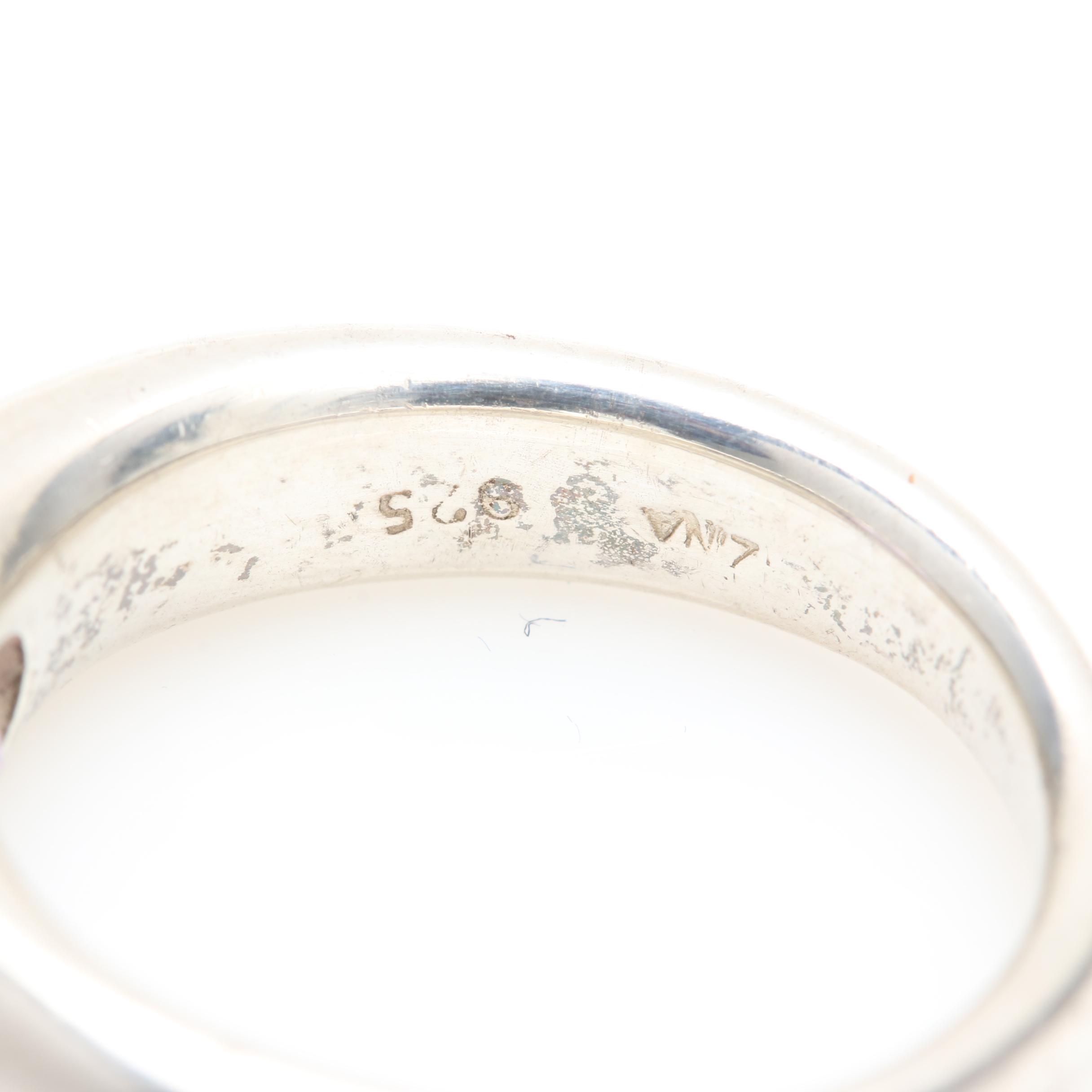 Sterling Silver Amethyst and Gemstone Rings