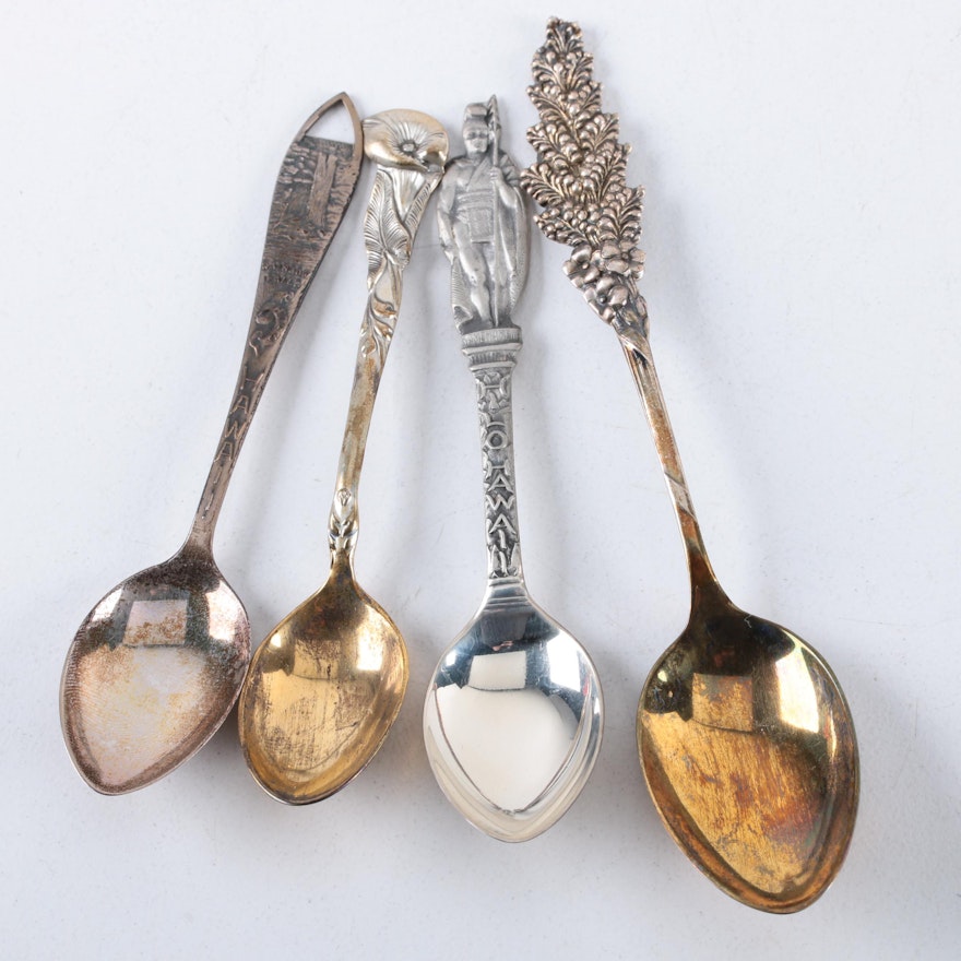 Reed & Barton Sterling Spoons and Charles M. Robbins Sterling Souvenir Spoons