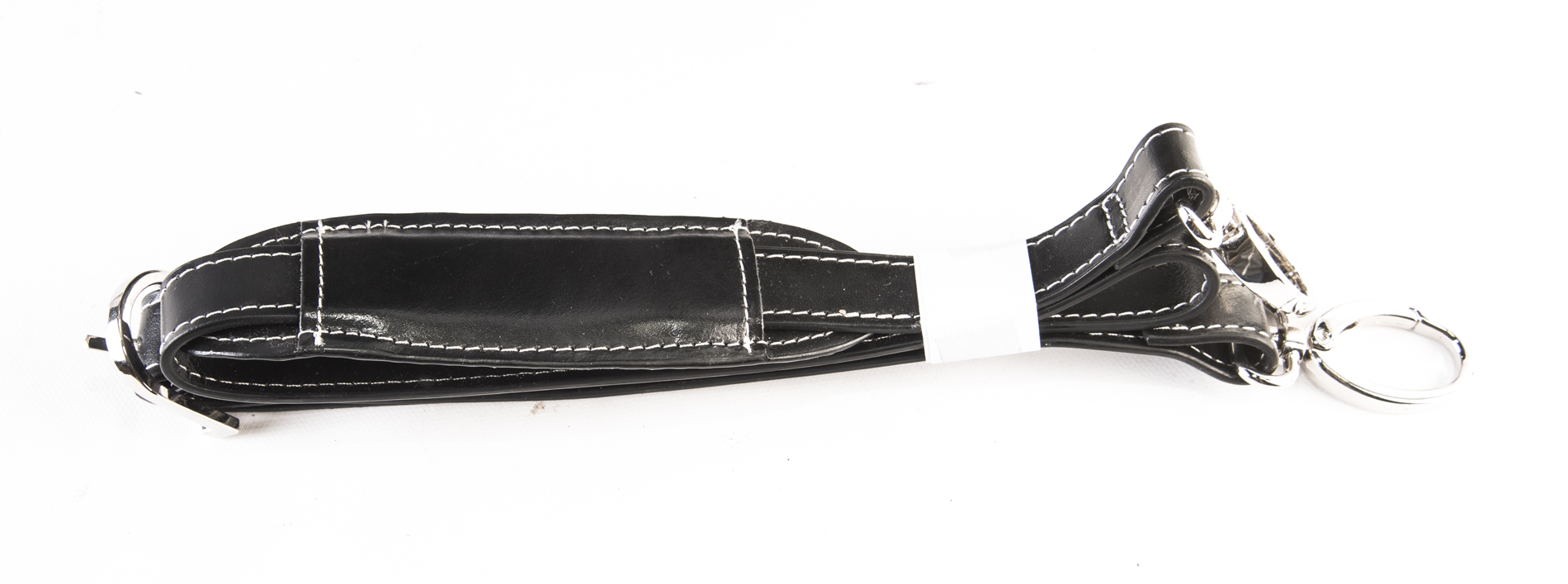 Mcklein Black Leather Detachable Suitcase