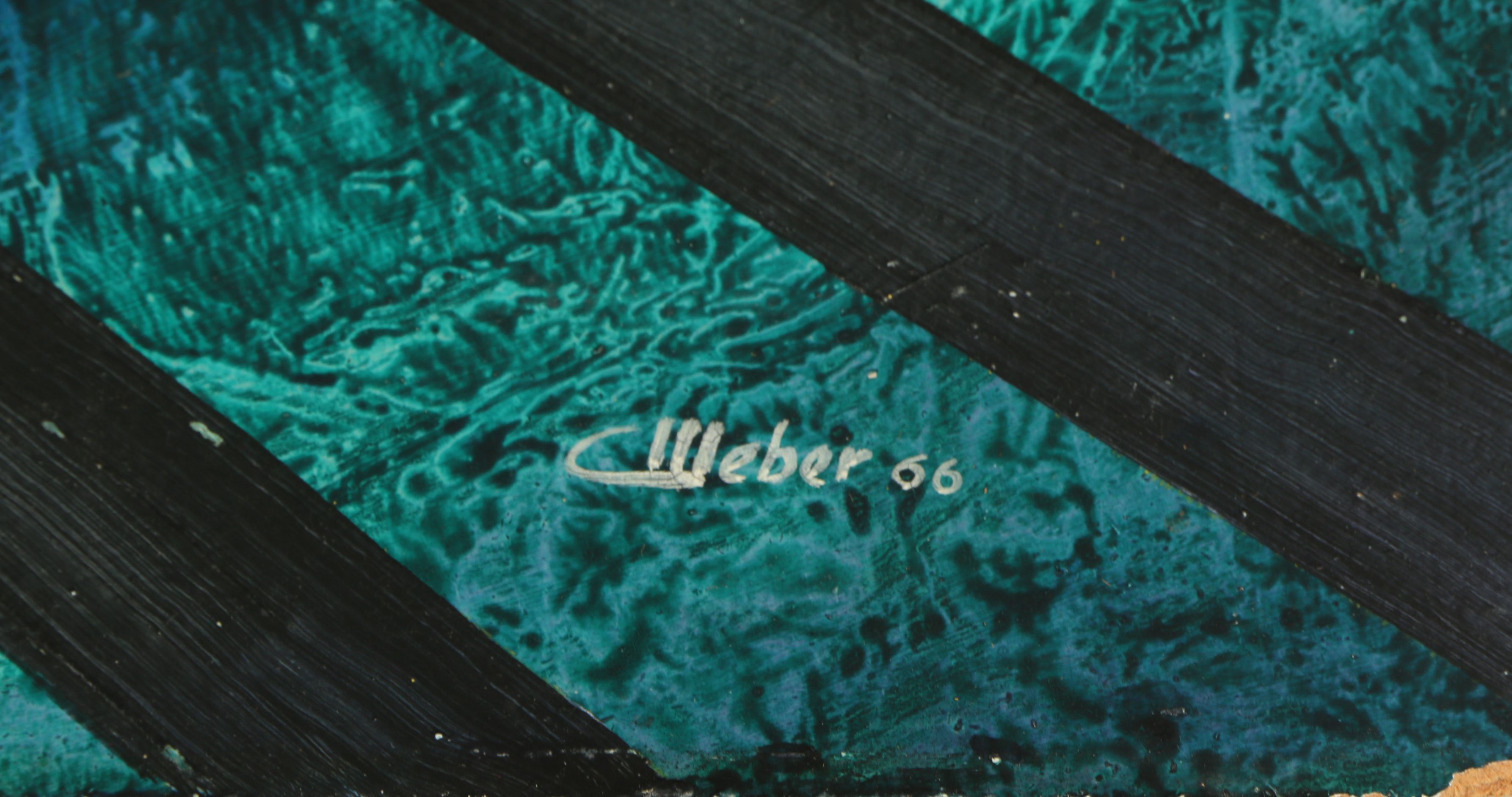 C. Weber Abstract Oil Painting