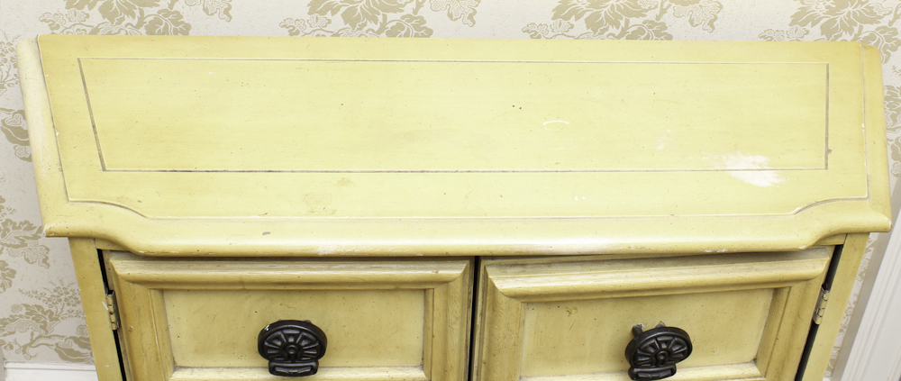 Mediterranean Style Painted Cabinet