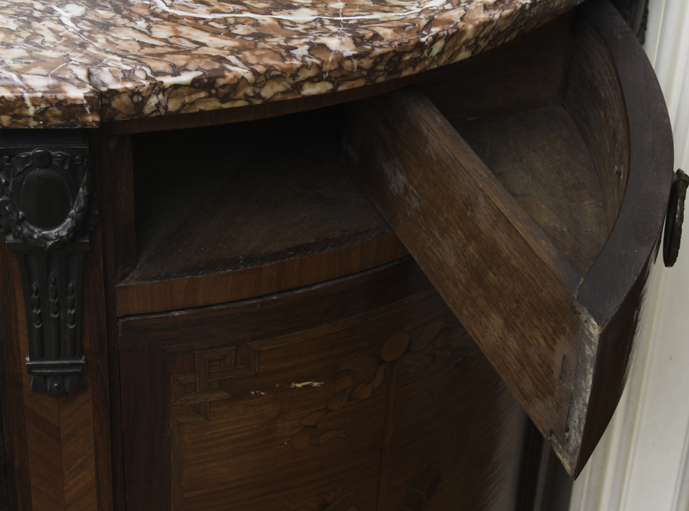 French Louis XVI Period Marquetry Commode