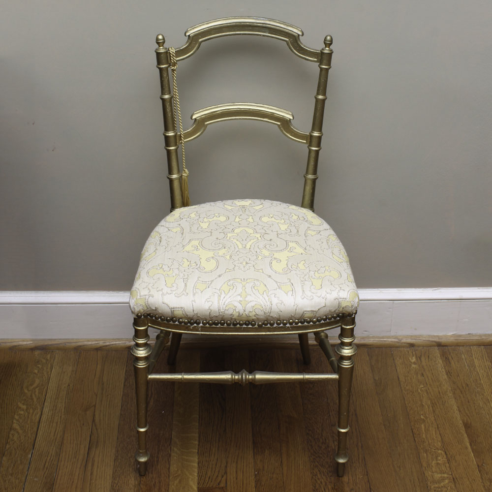 Antique French Gilded Ballroom Chair
