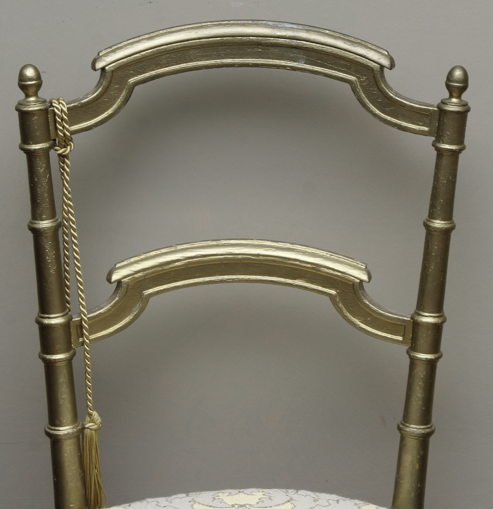 Antique French Gilded Ballroom Chair
