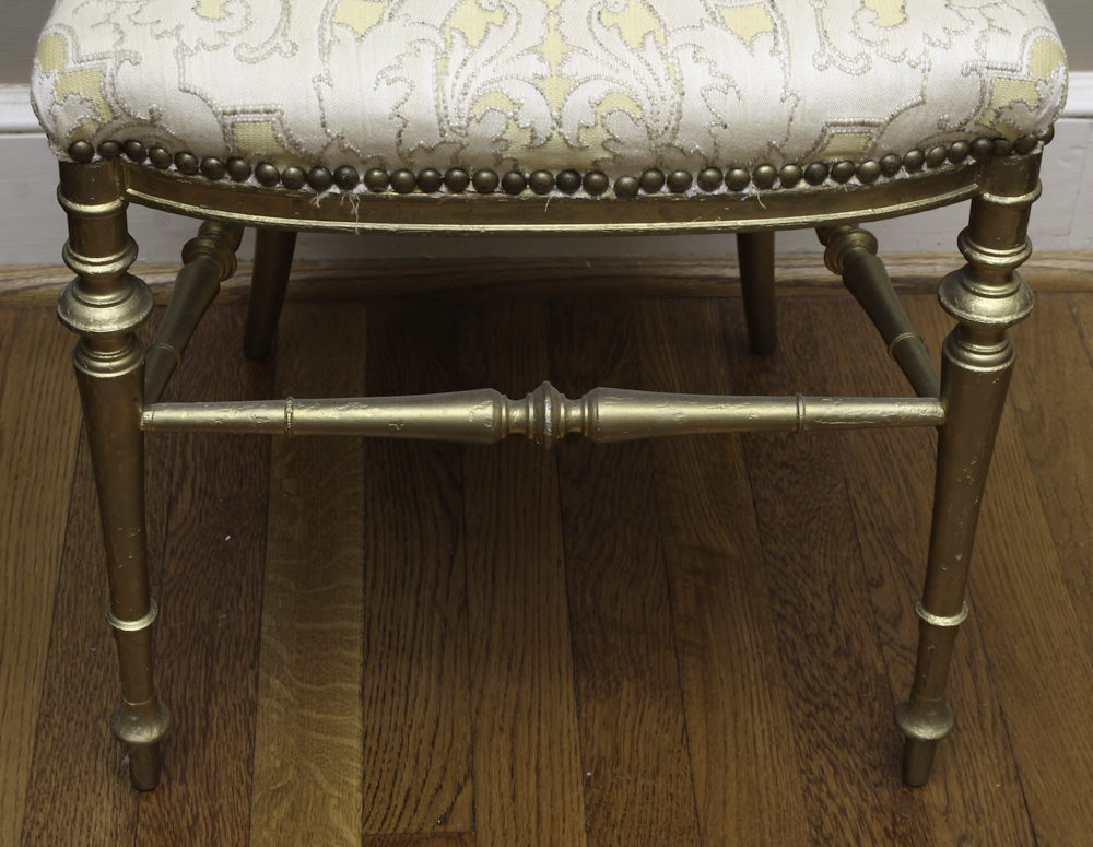 Antique French Gilded Ballroom Chair