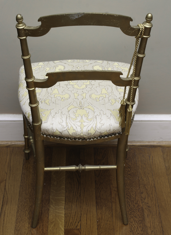 Antique French Gilded Ballroom Chair