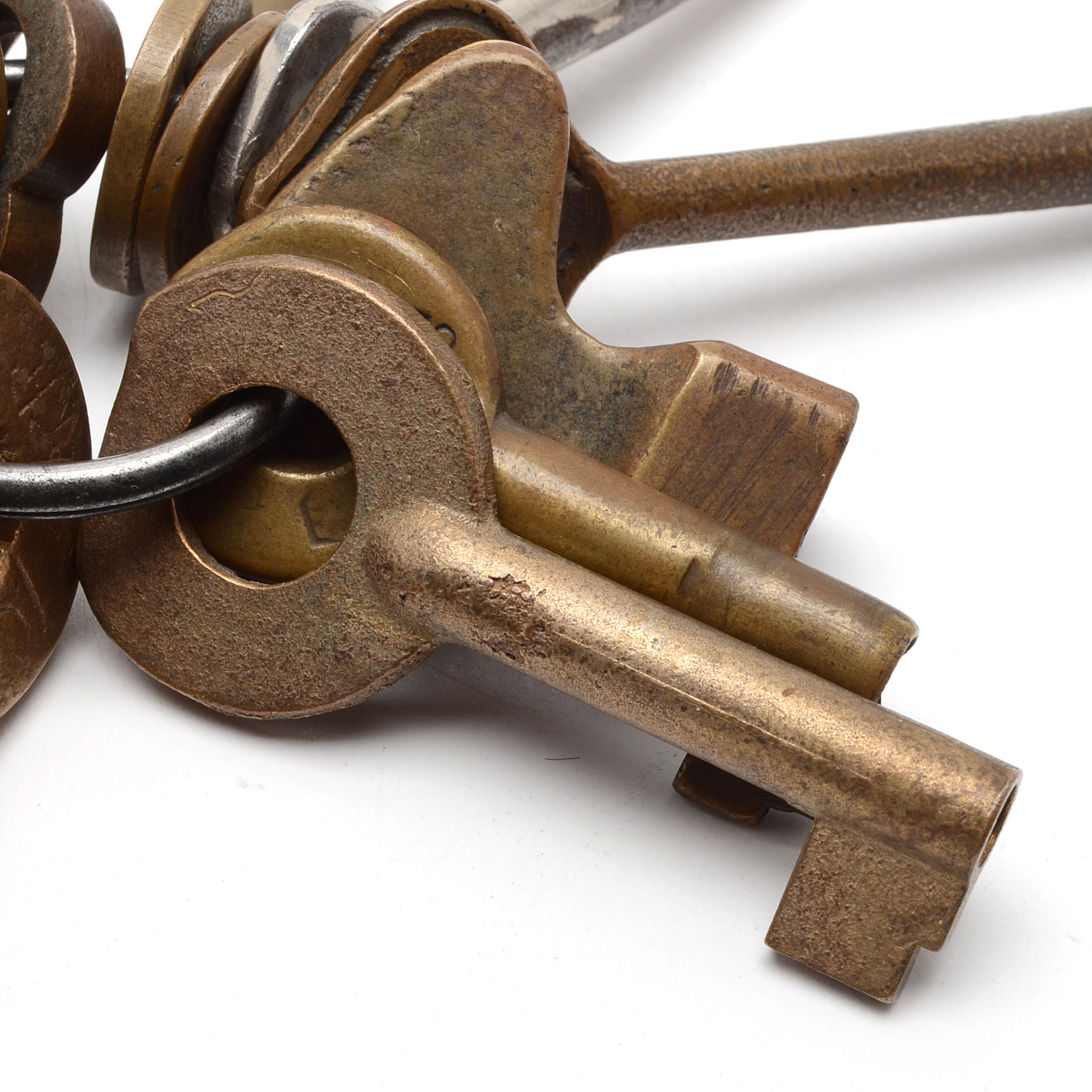 Vintage Railroad Keys, Many Brass, Including Adlake and Bohannan