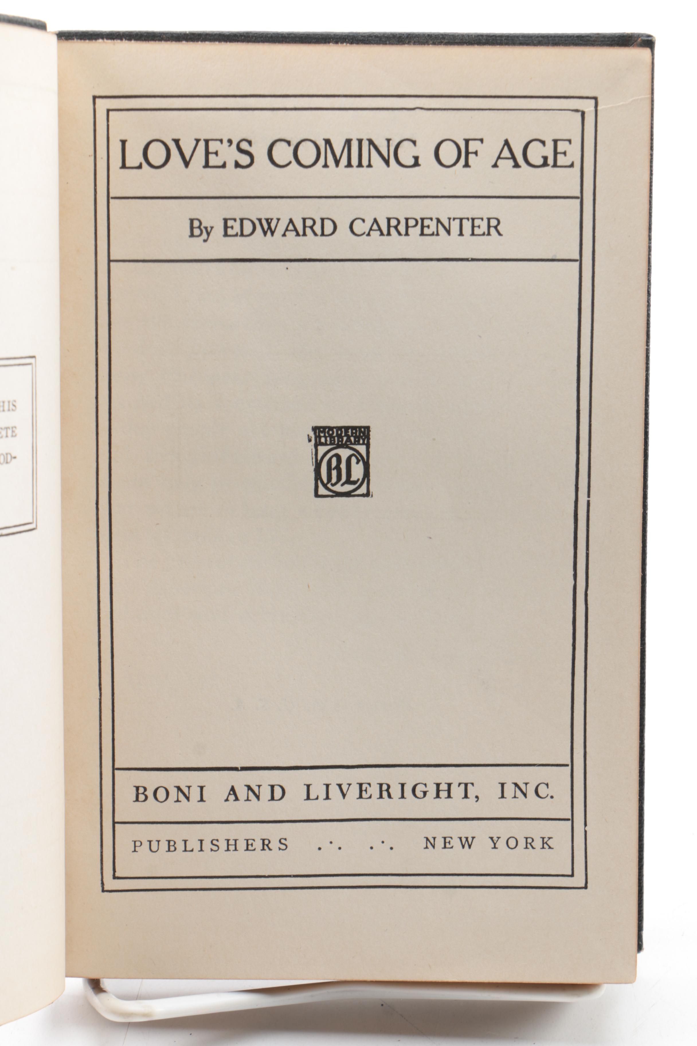 Volumes from the Boni and Liveright Modern Library