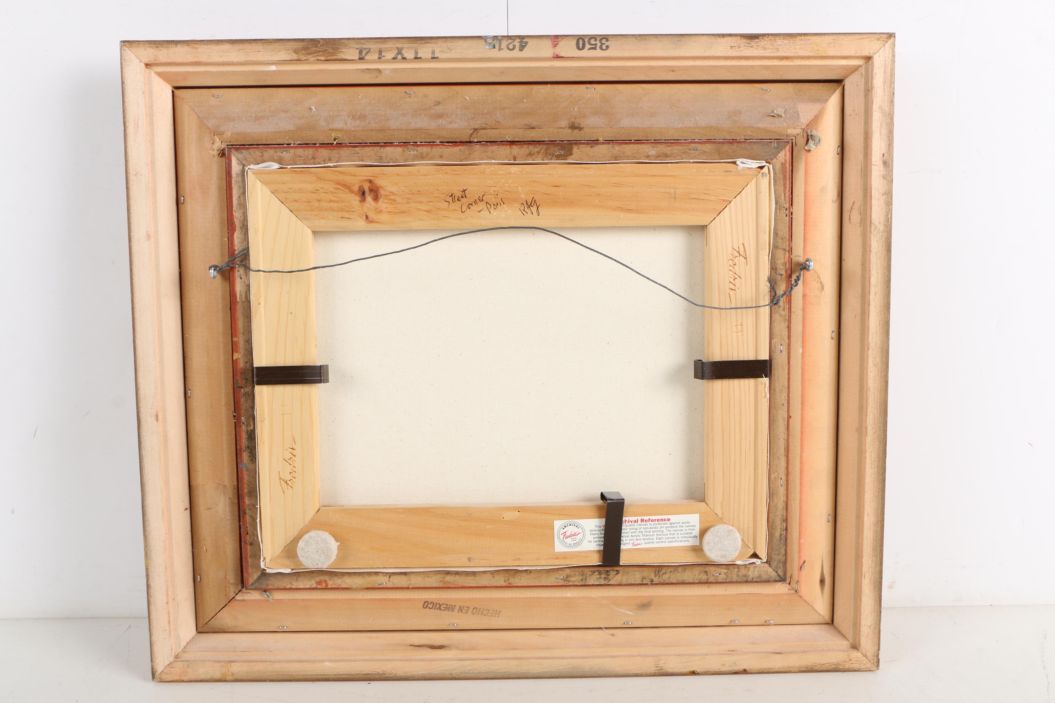 Oil Painting "Street Corner- Paris"