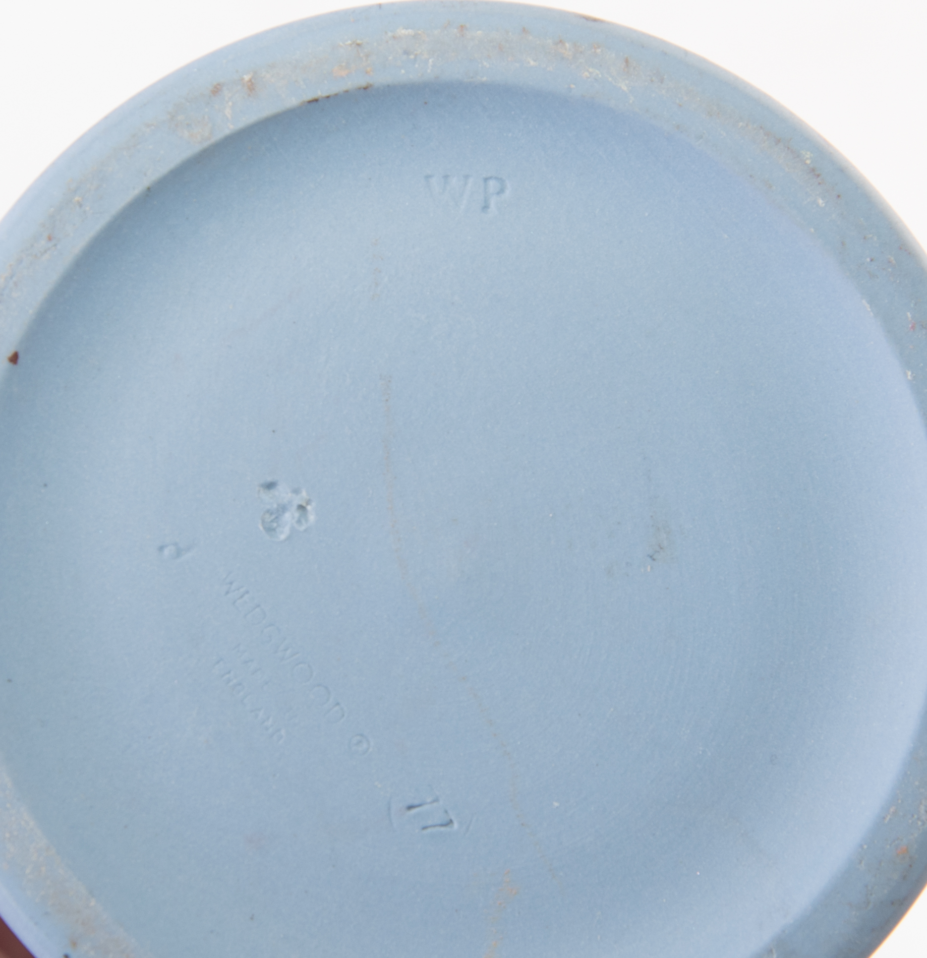 Wedgwood Blue Jasperware Trinket Box and Candle Holder