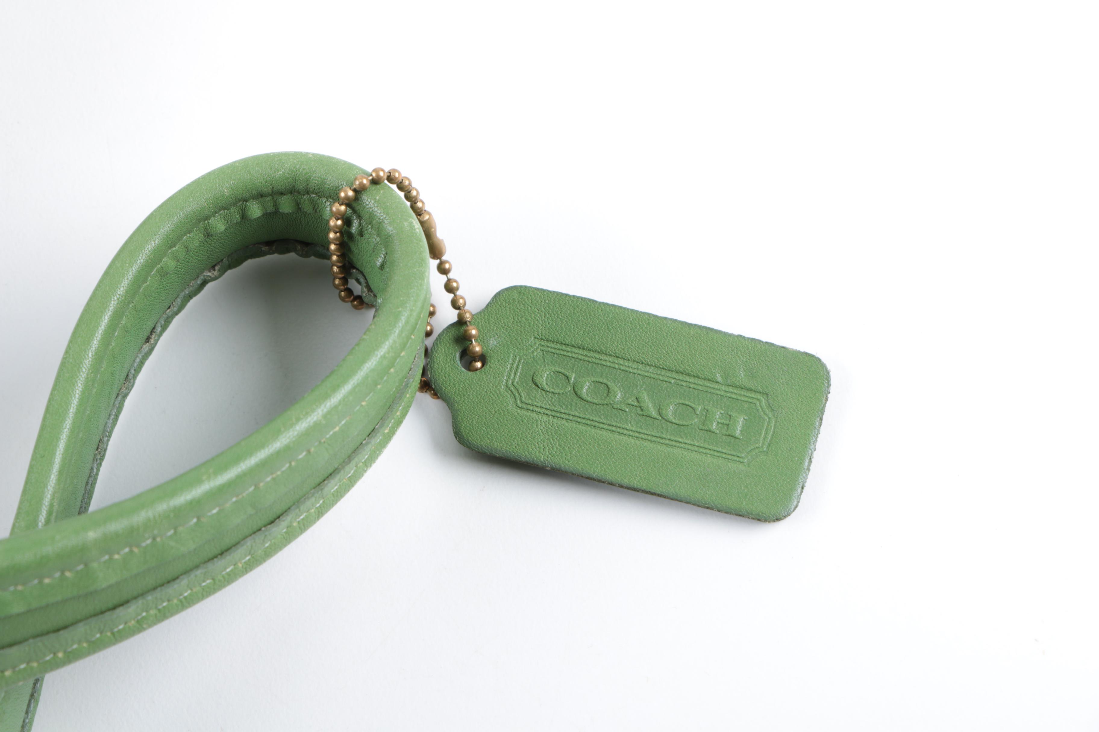 Vintage Coach Ergo Green Leather Hobo Shoulder Bag