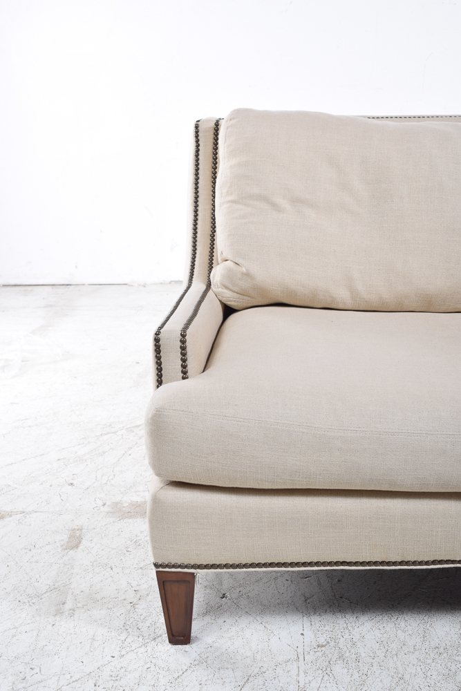 Linen Upholstered Sofa by Lillian August