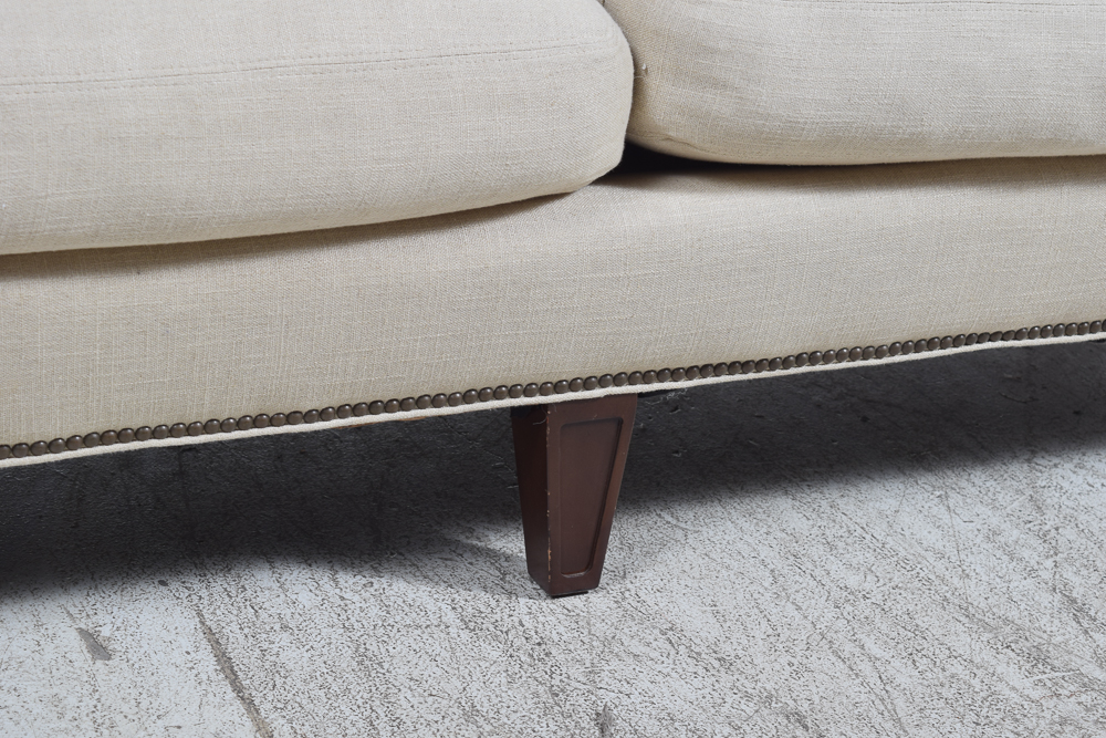 Linen Upholstered Sofa by Lillian August