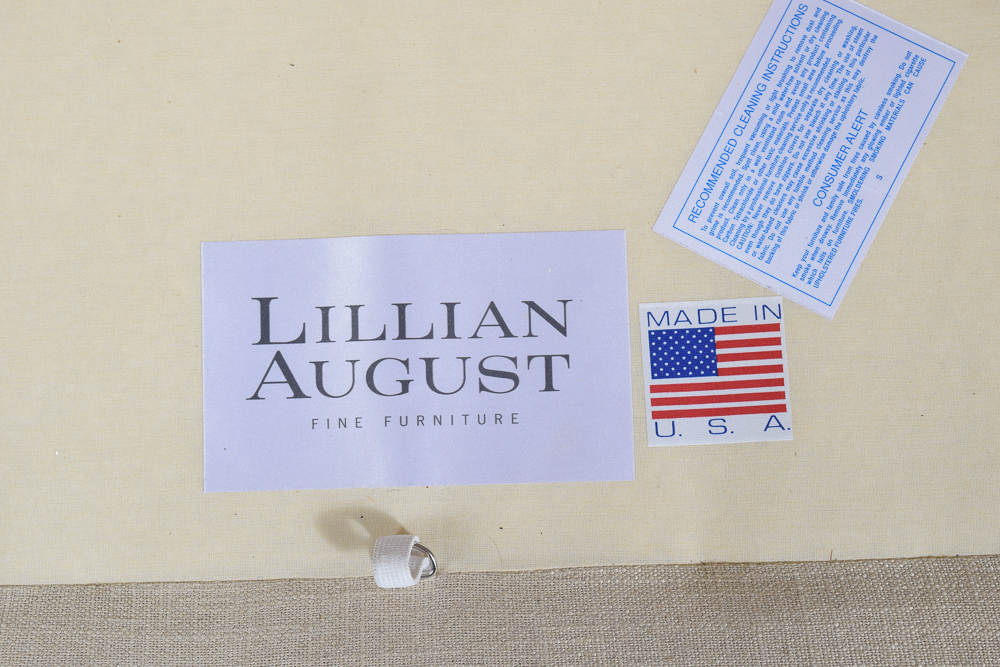 Linen Upholstered Sofa by Lillian August