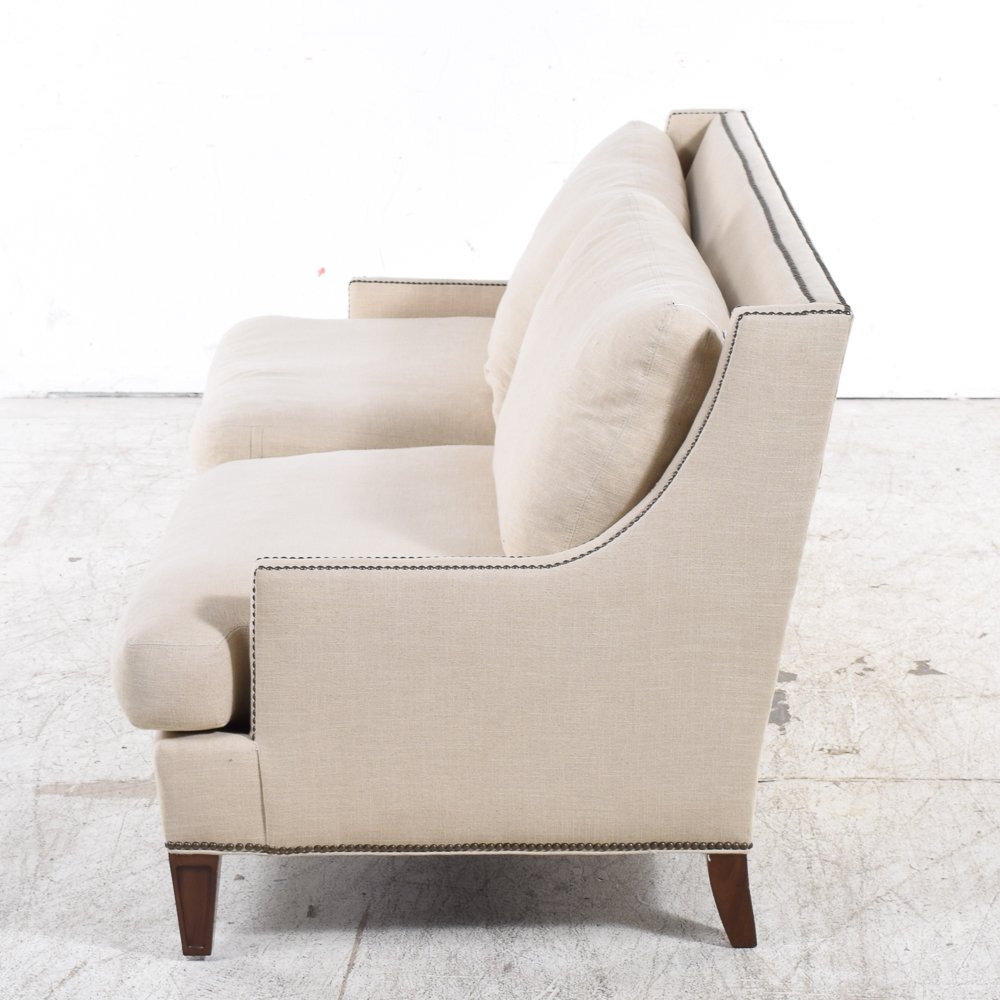 Linen Upholstered Sofa by Lillian August