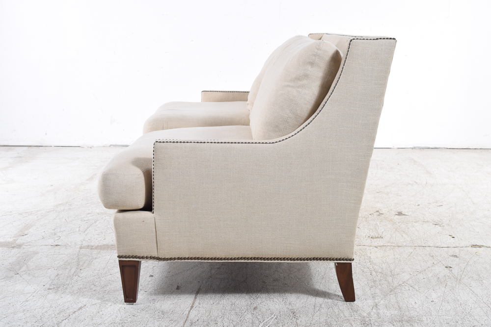 Linen Upholstered Sofa by Lillian August