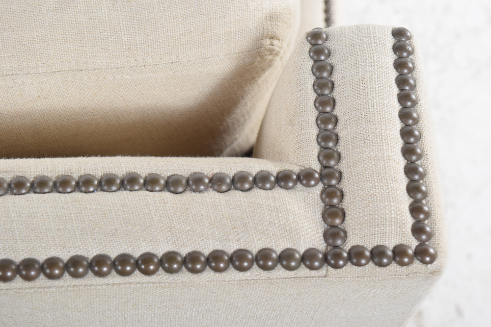 Linen Upholstered Sofa by Lillian August