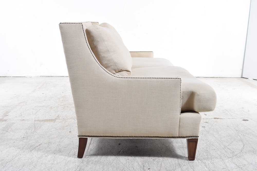 Linen Upholstered Sofa by Lillian August
