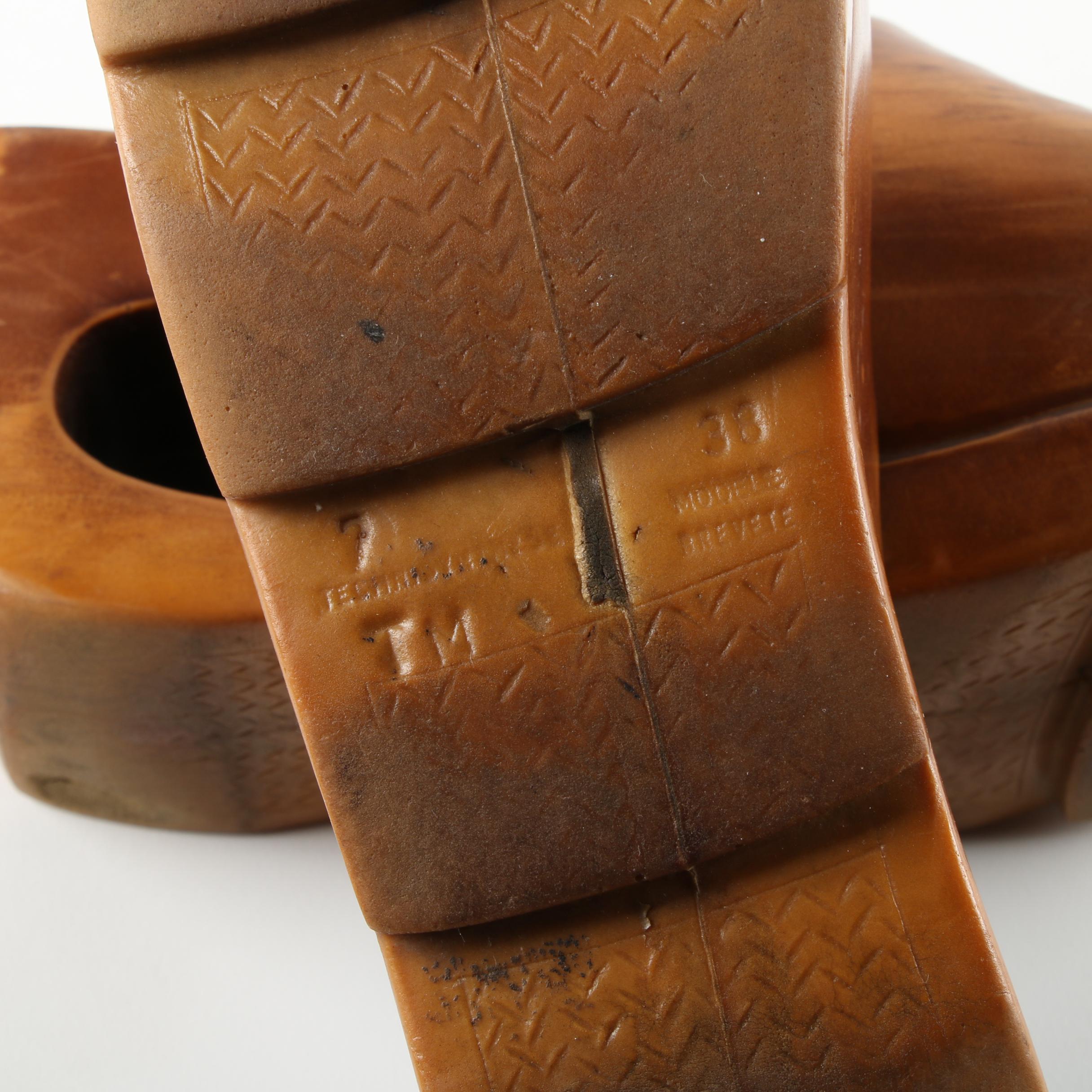 Circa 1970s Christian Vermonet Rubber Wedges