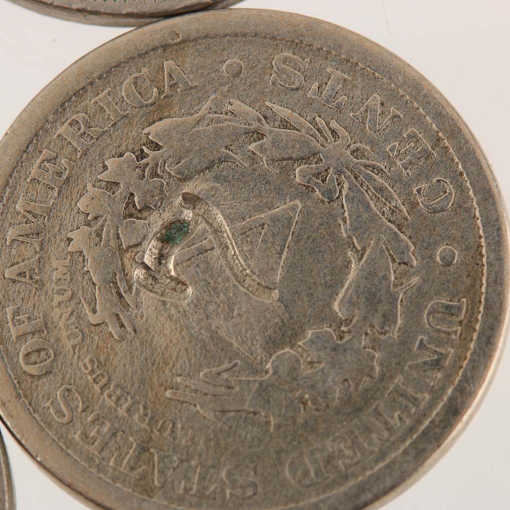 Group of Ten American Nickels with Alterations