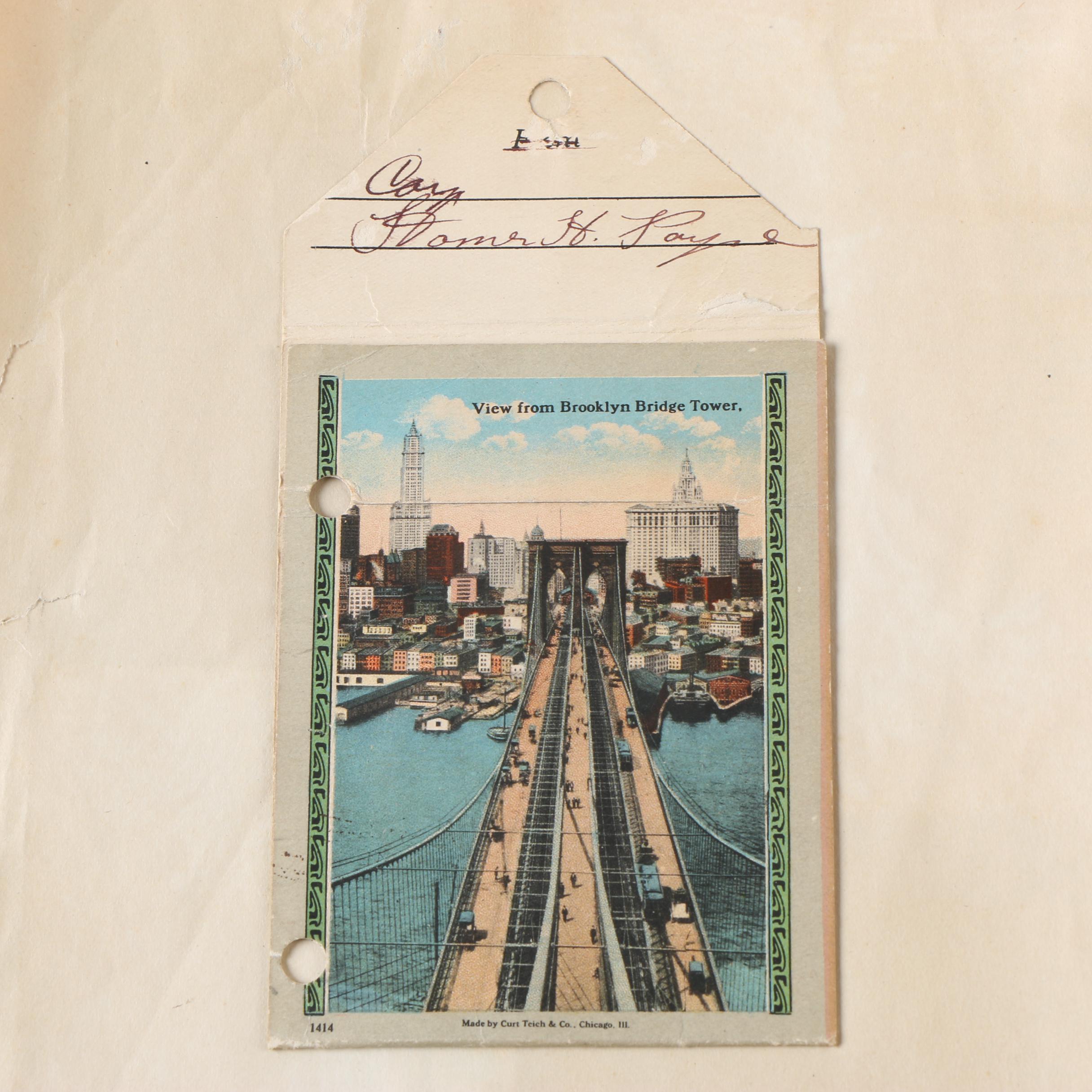 Cpl. Homer Payne's WWI Scrapbooks with Photos, Postcards, and Clippings