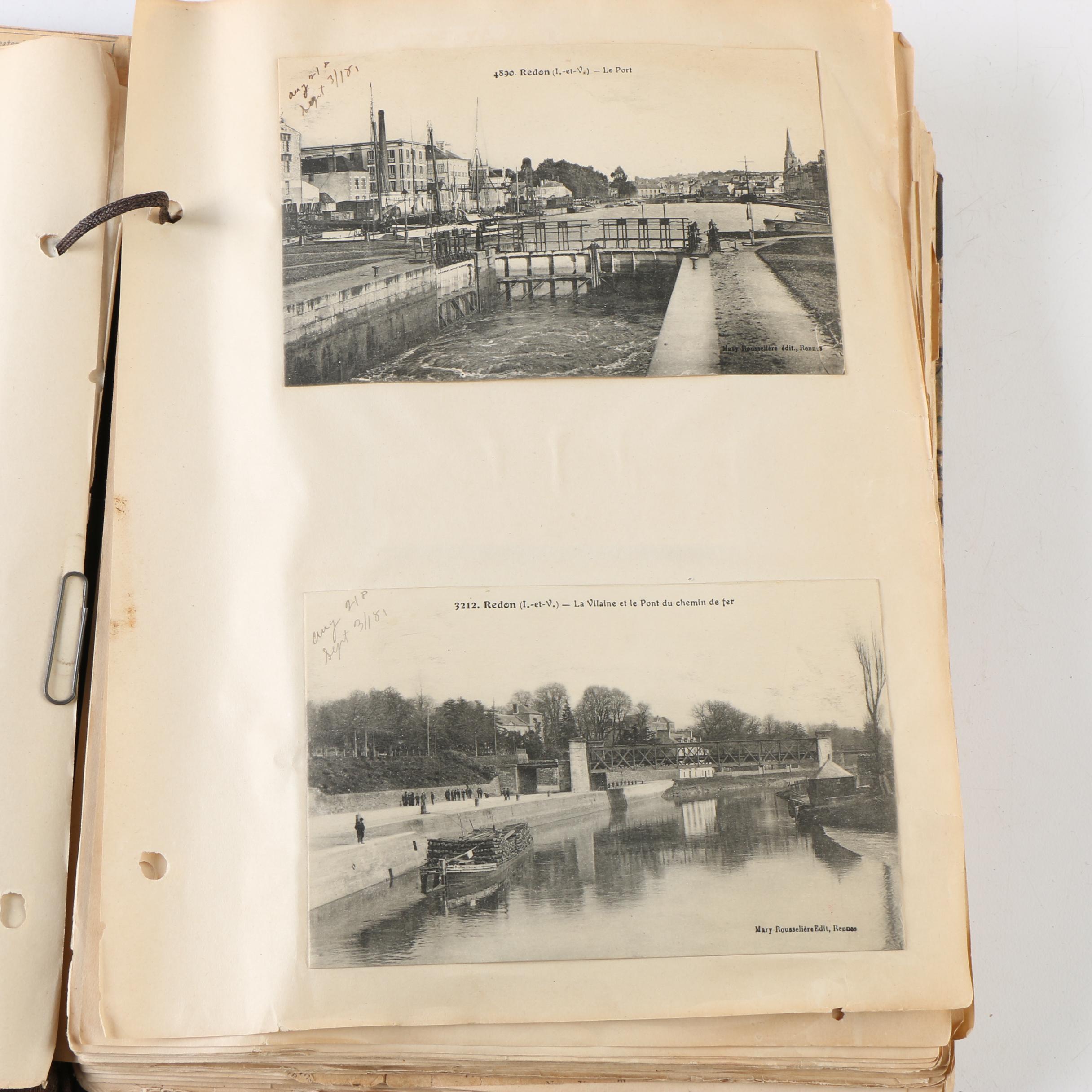 Cpl. Homer Payne's WWI Scrapbooks with Photos, Postcards, and Clippings