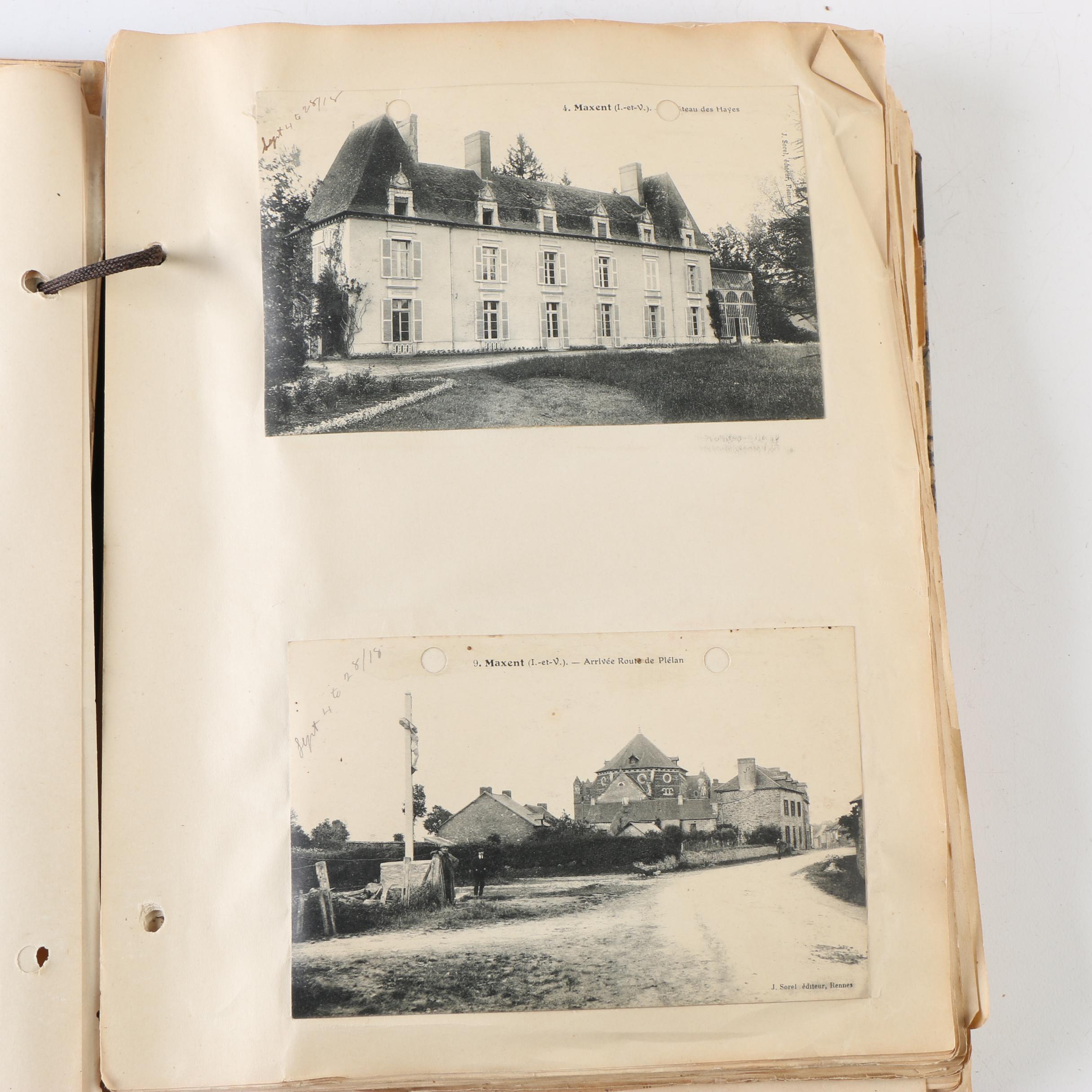 Cpl. Homer Payne's WWI Scrapbooks with Photos, Postcards, and Clippings