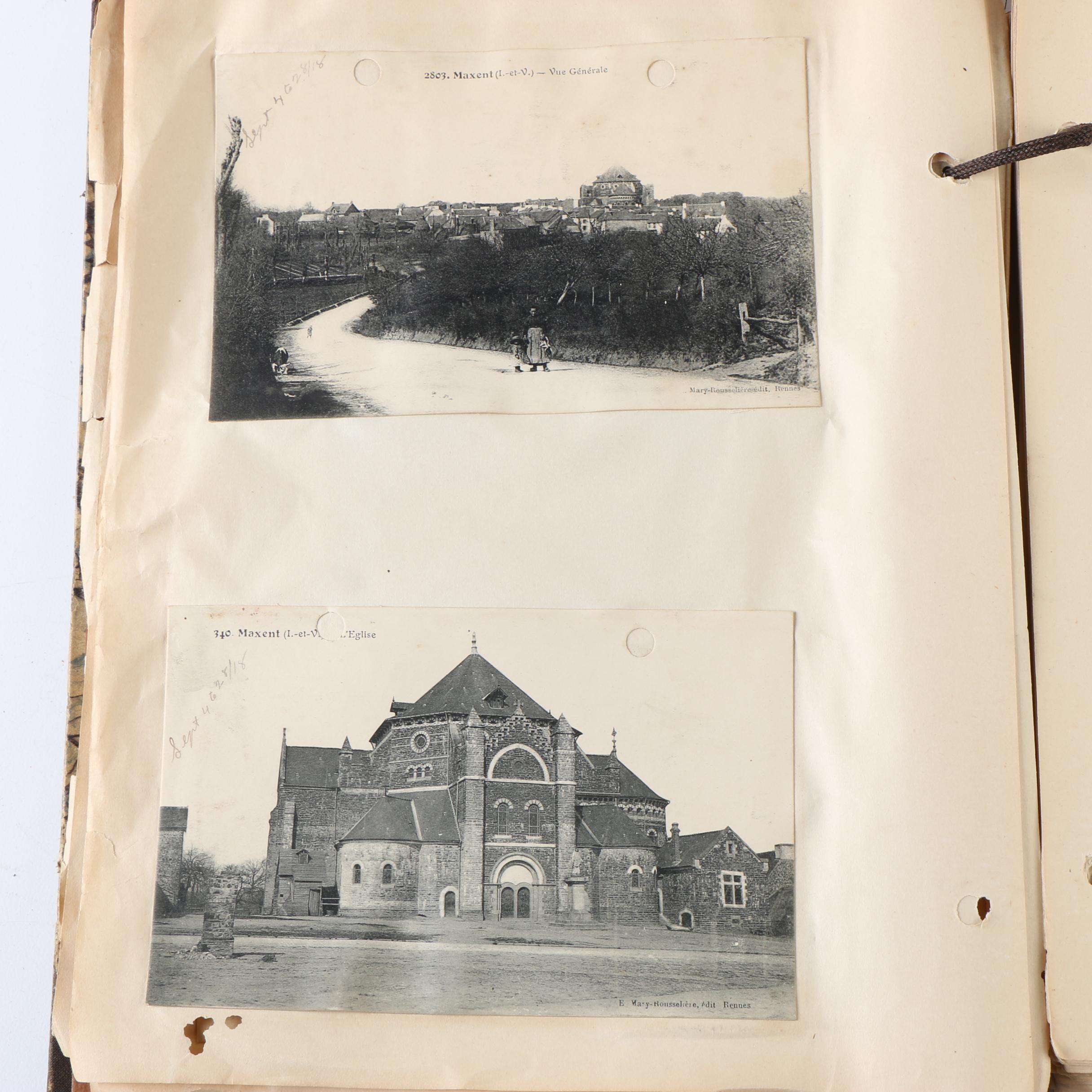 Cpl. Homer Payne's WWI Scrapbooks with Photos, Postcards, and Clippings