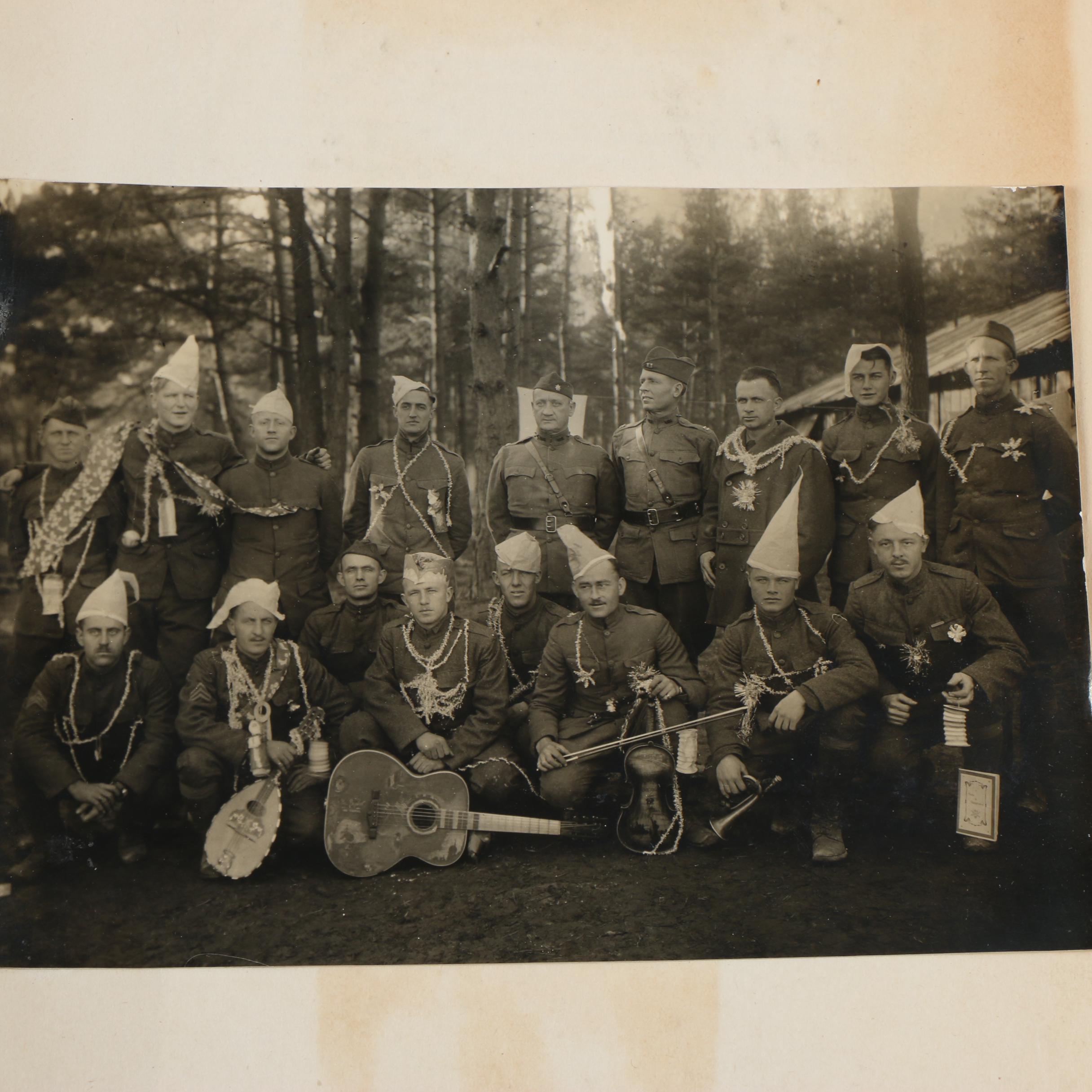 Cpl. Homer Payne's WWI Scrapbooks with Photos, Postcards, and Clippings