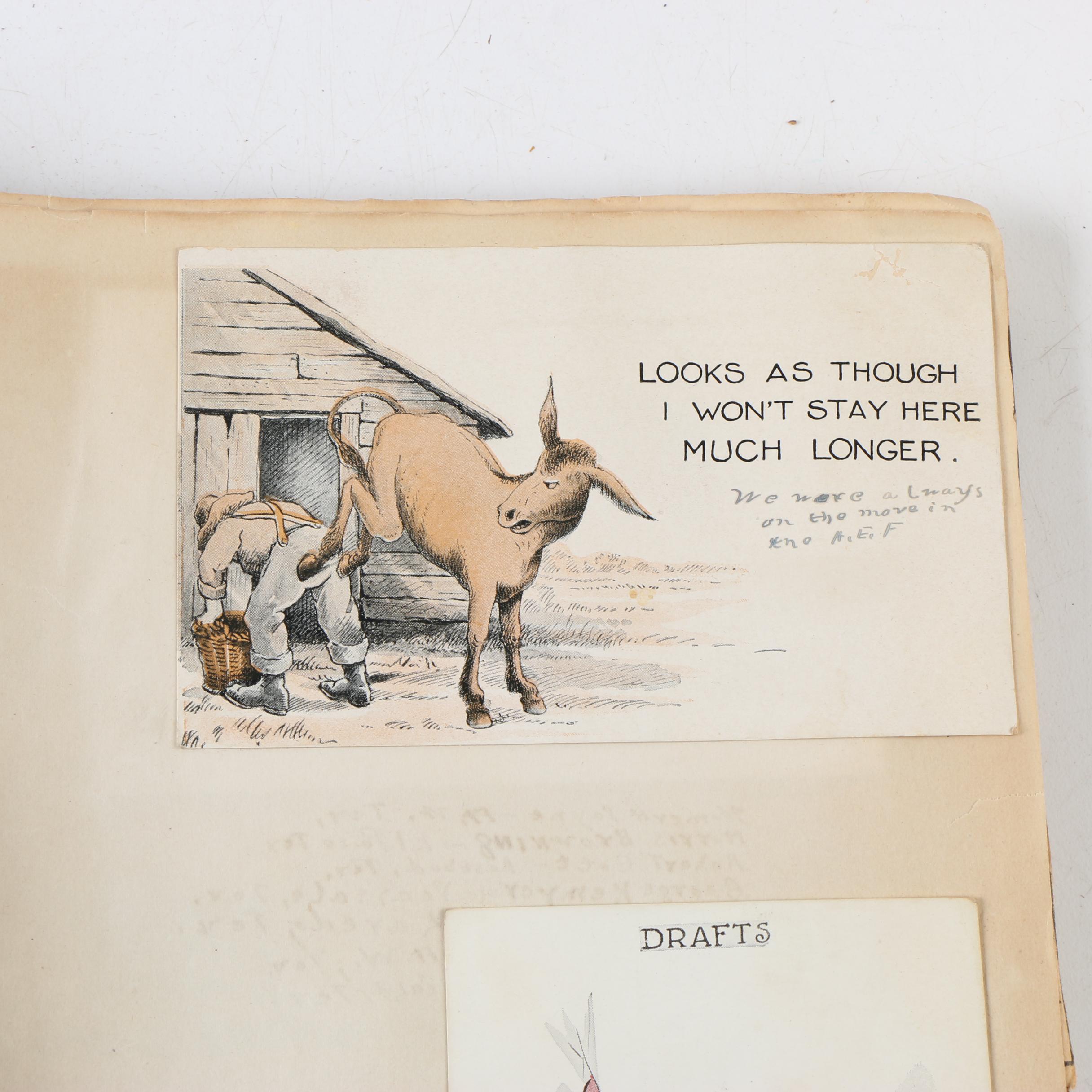 Cpl. Homer Payne's WWI Scrapbooks with Photos, Postcards, and Clippings