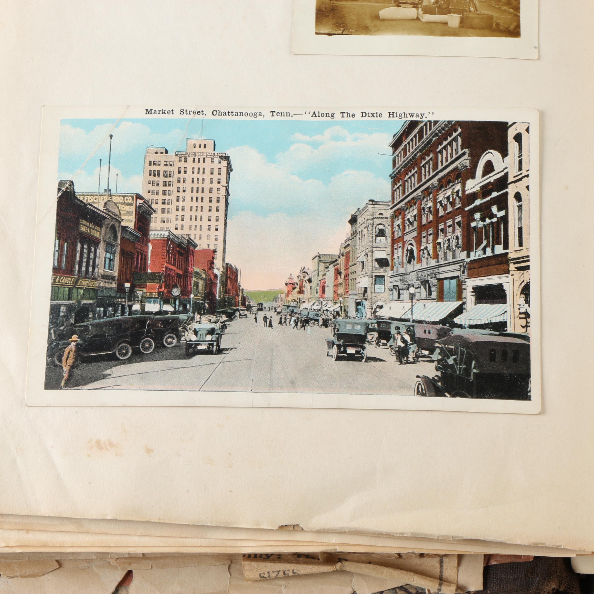 Cpl. Homer Payne's WWI Scrapbooks with Photos, Postcards, and Clippings