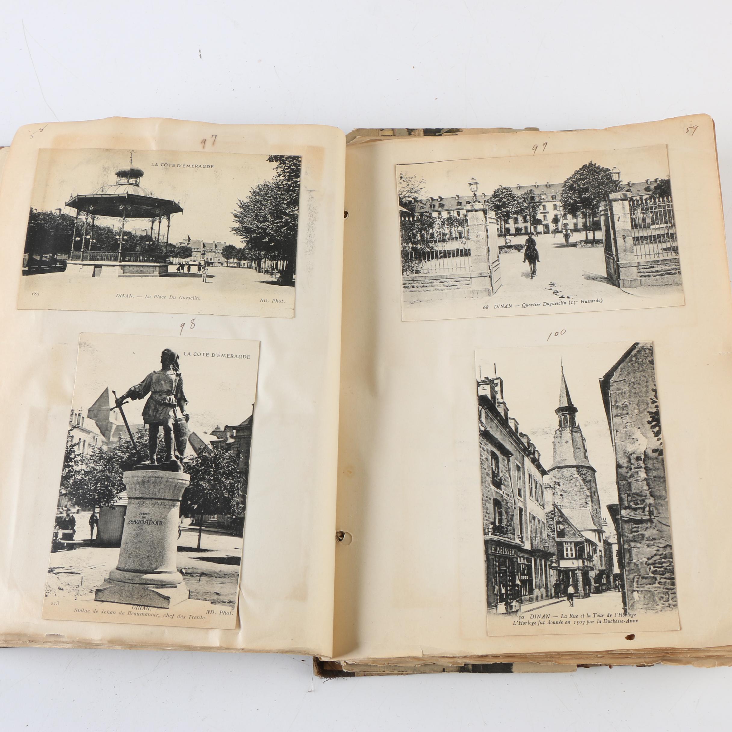 Cpl. Homer Payne's WWI Scrapbooks with Photos, Postcards, and Clippings