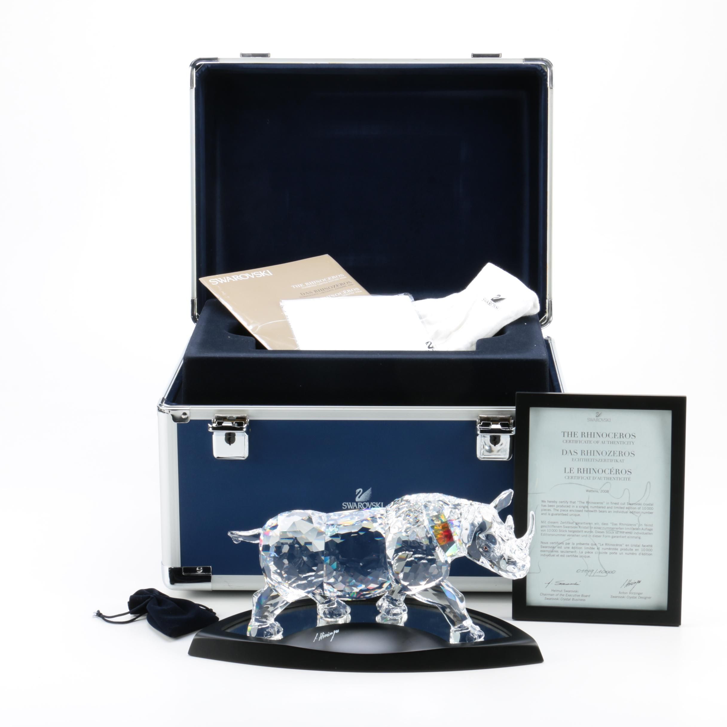 Anton Hirzinger’s 2008 Swarovski Crystal “The Rhinoceros”