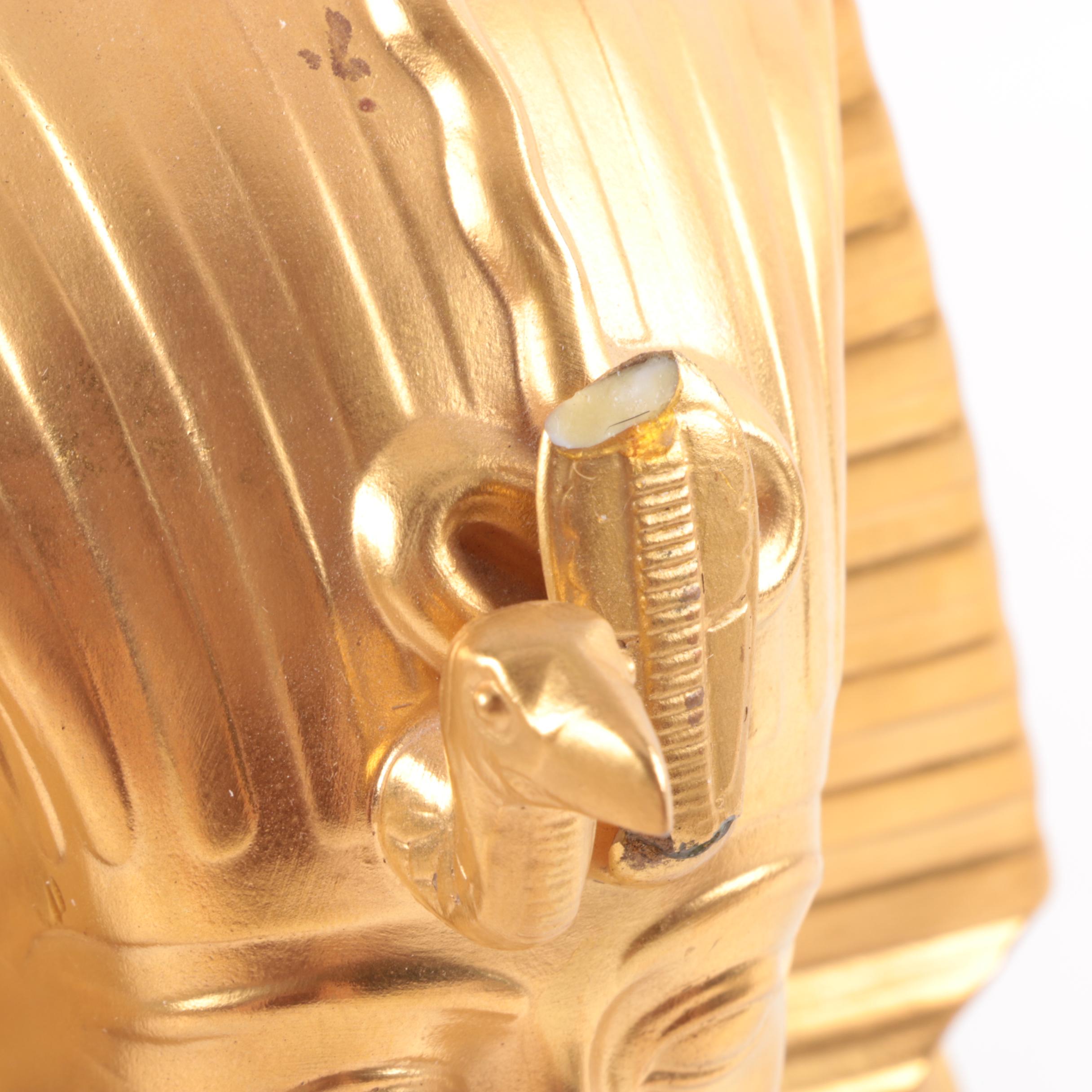 "Gold Mask of Tutankhamun" by Lenox with Egyptian-Themed Plate