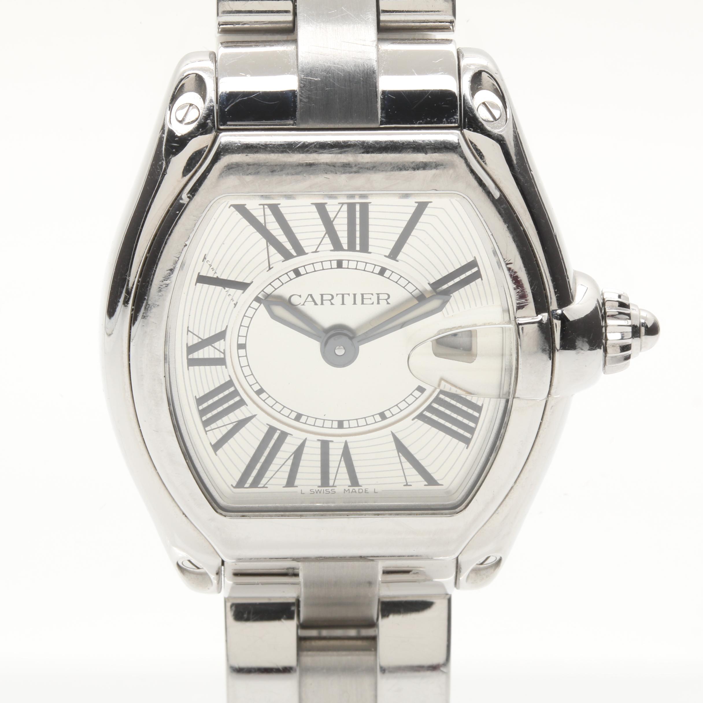 Silver Tone Cartier Roadster Watch