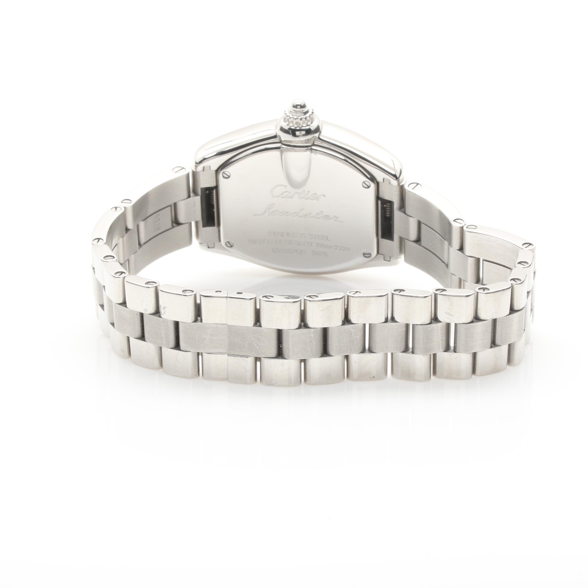 Silver Tone Cartier Roadster Watch