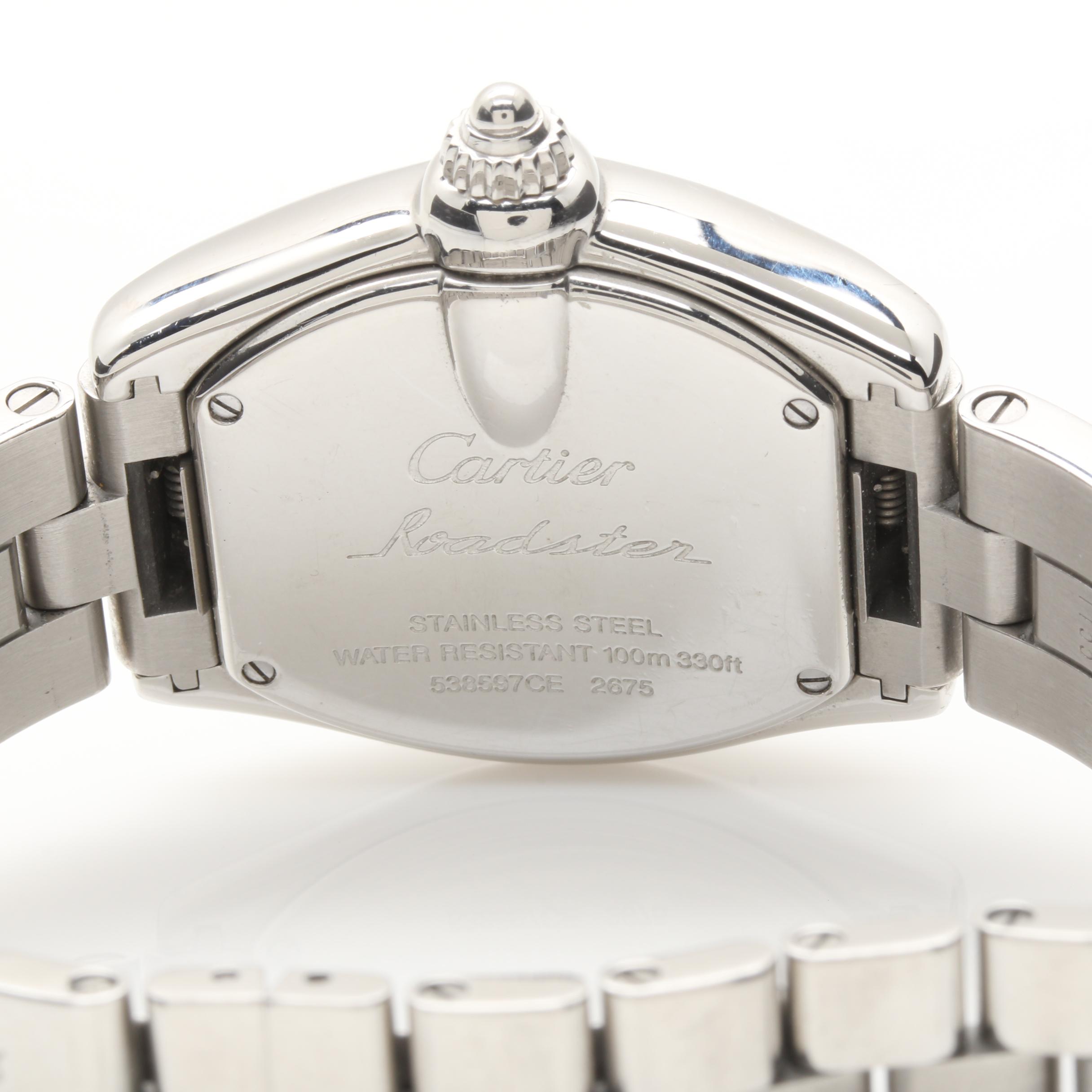 Silver Tone Cartier Roadster Watch