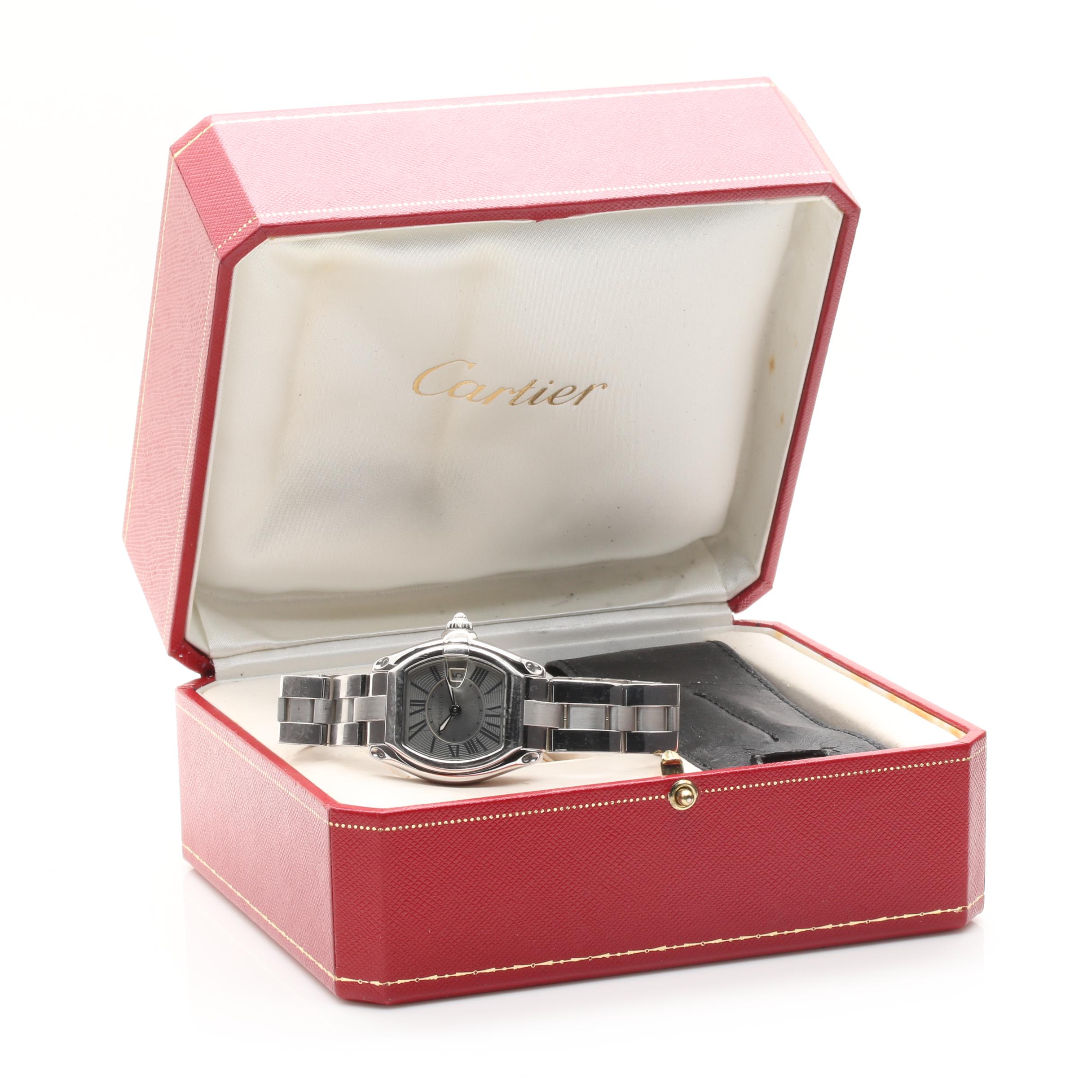 Silver Tone Cartier Roadster Watch