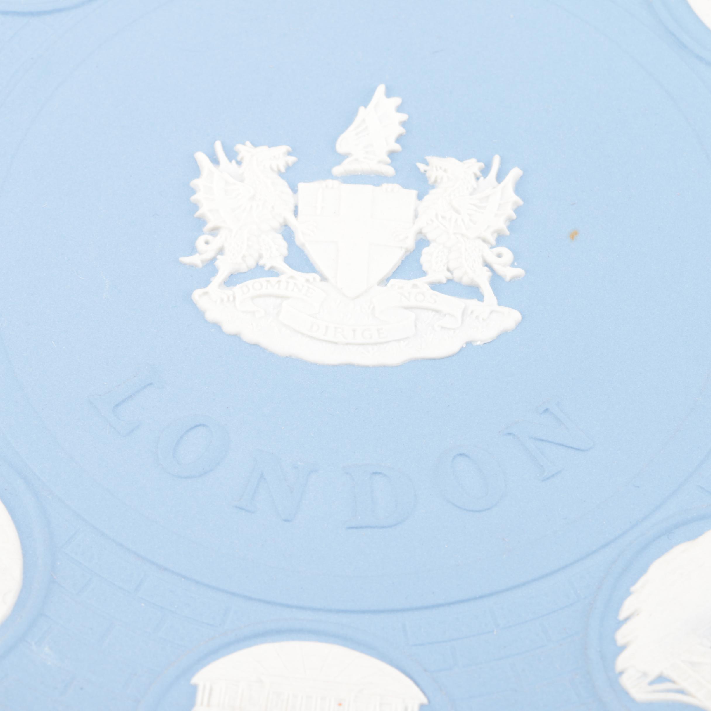 Wedgwood Blue Jasperware London Landmarks Earthenware Plate