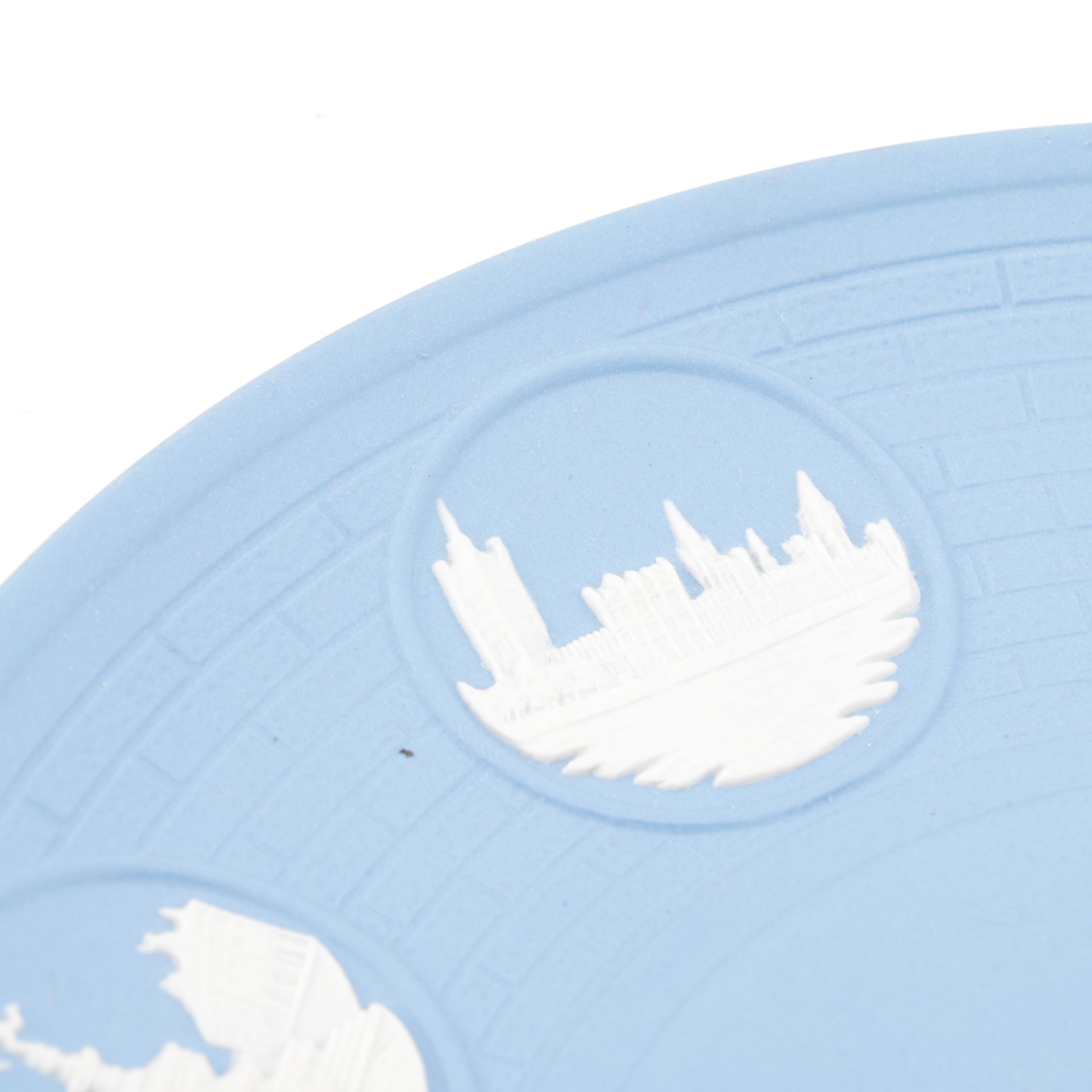Wedgwood Blue Jasperware London Landmarks Earthenware Plate