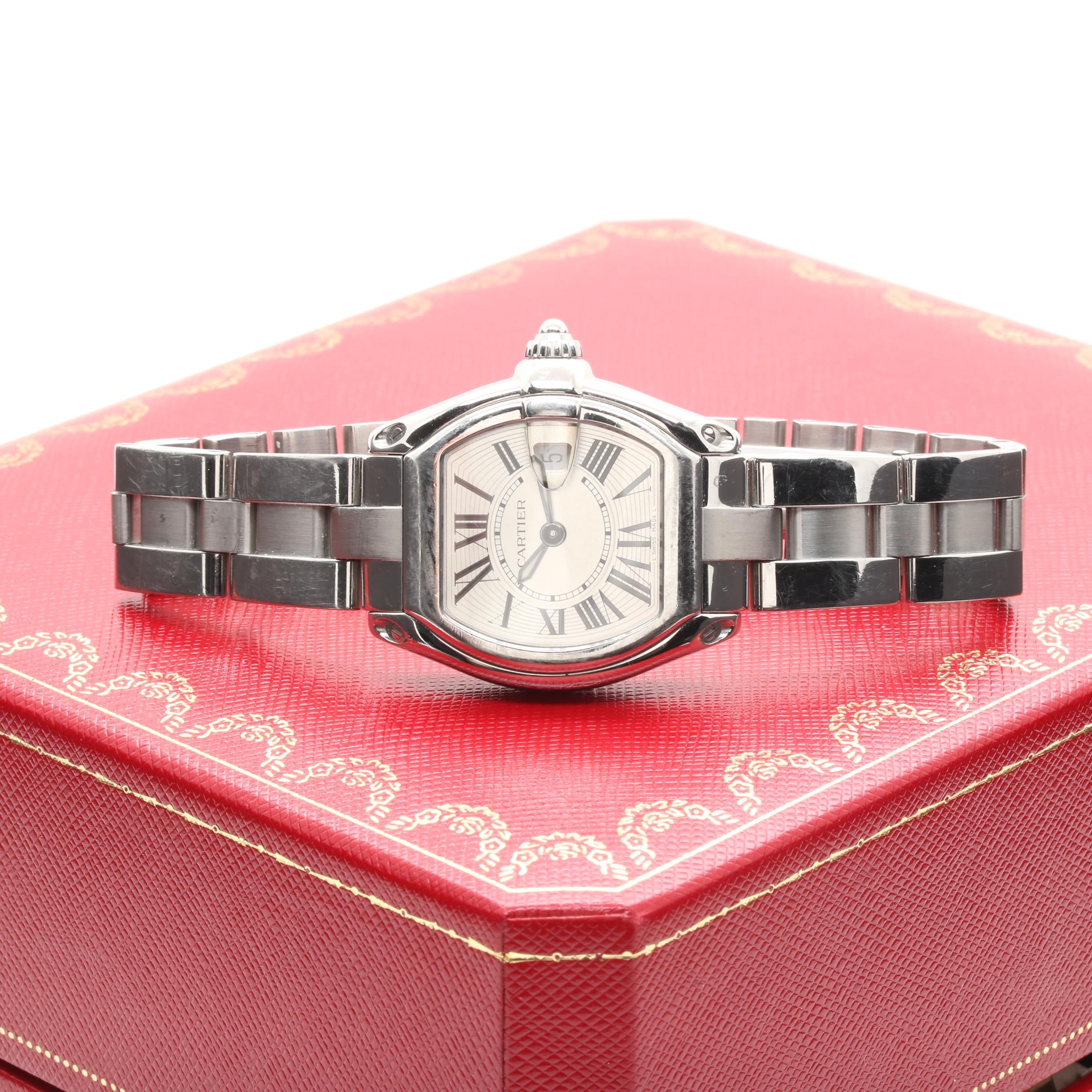 Silver Tone Cartier Roadster Watch