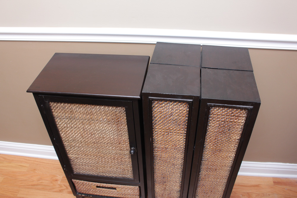 Woven Cane Panel Accent Furniture