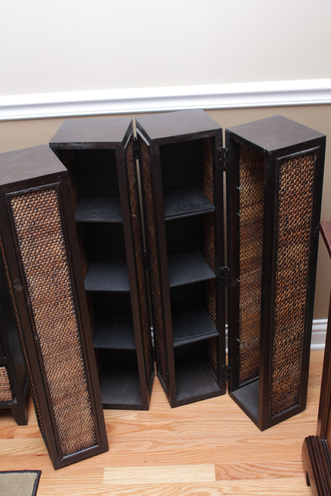 Woven Cane Panel Accent Furniture