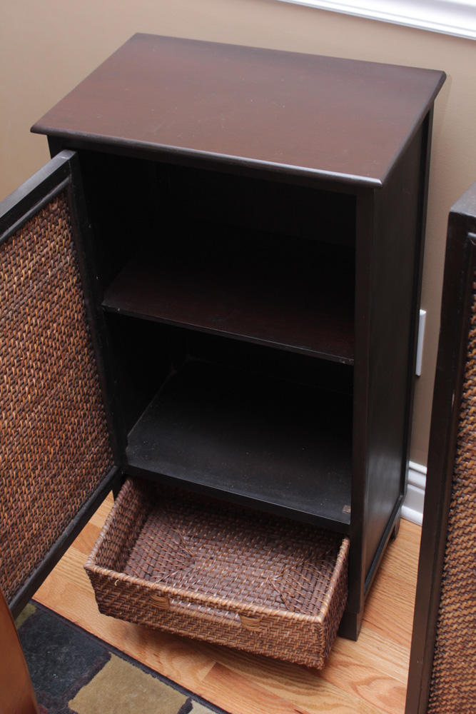 Woven Cane Panel Accent Furniture