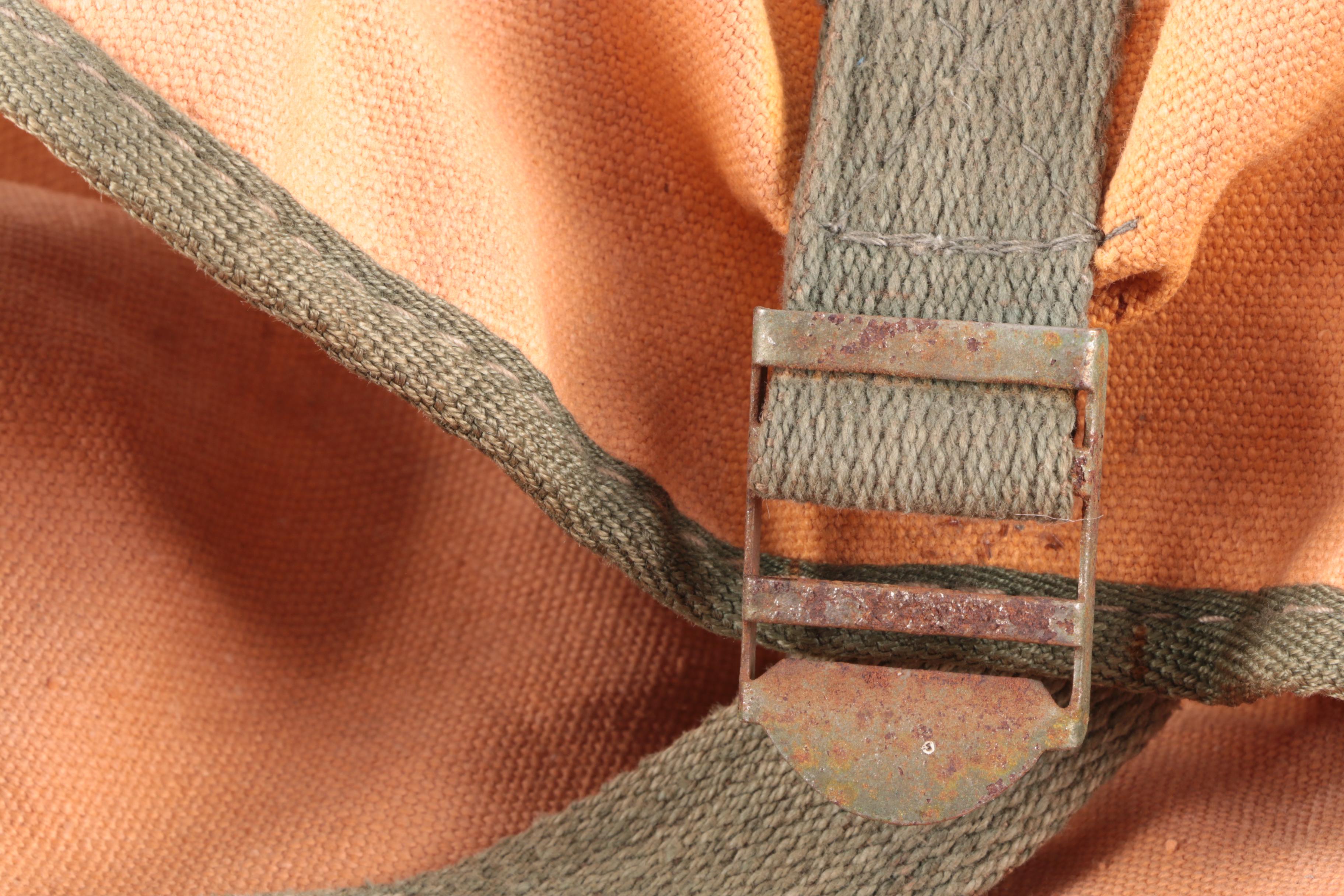 Canvas Backpack and Swim Fins