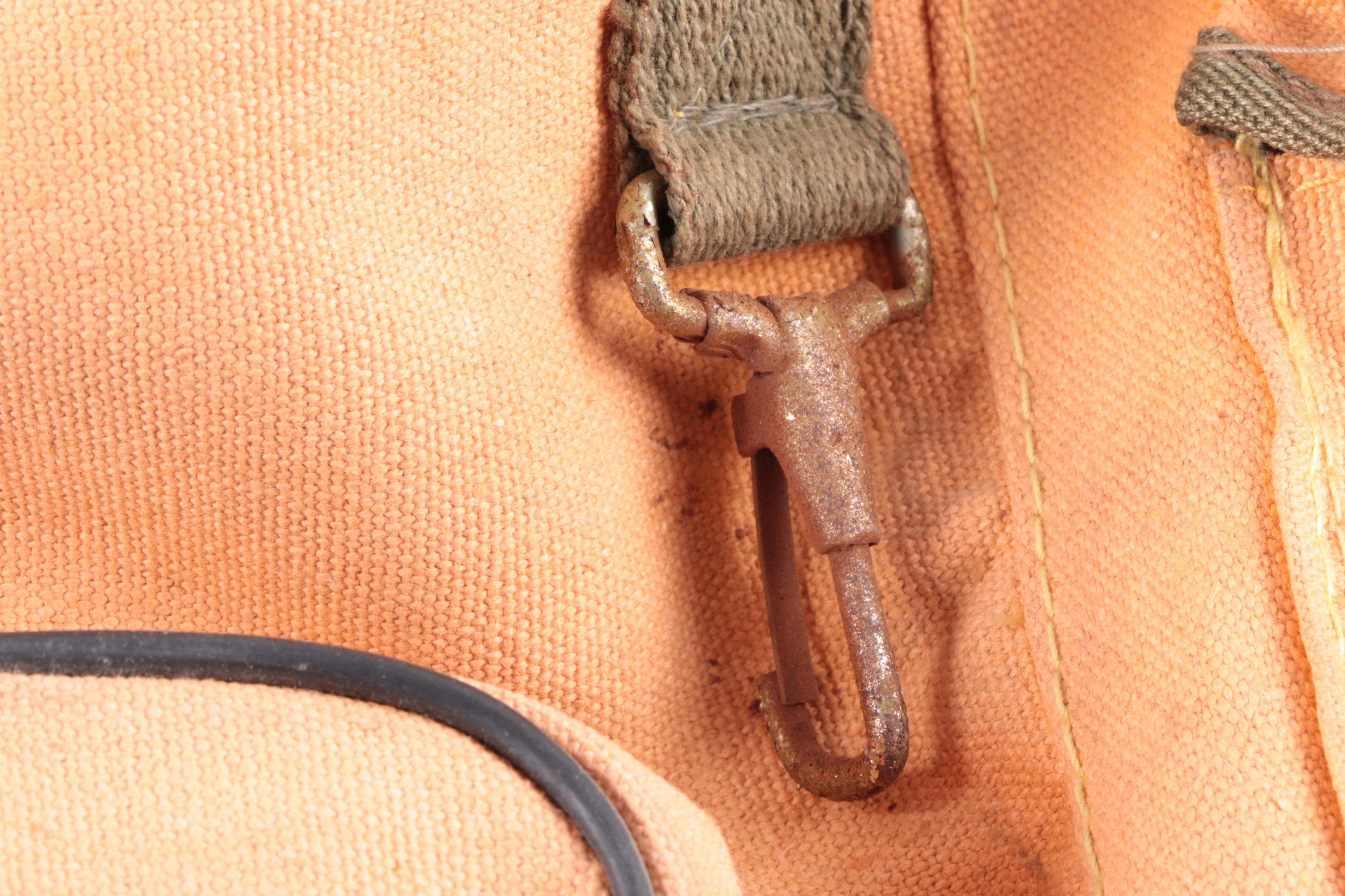 Canvas Backpack and Swim Fins