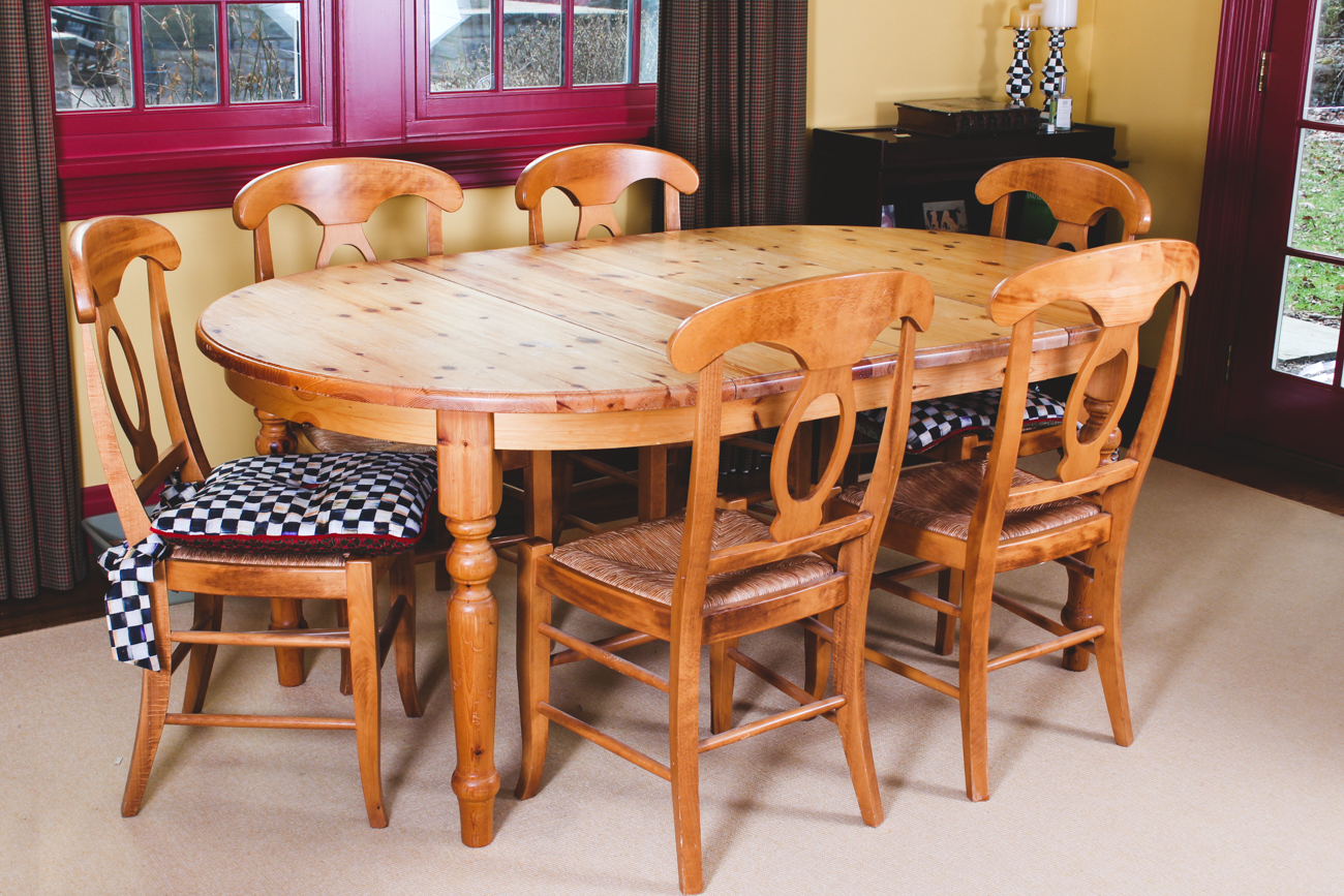 Pottery Barn Dining Table and Side Chairs