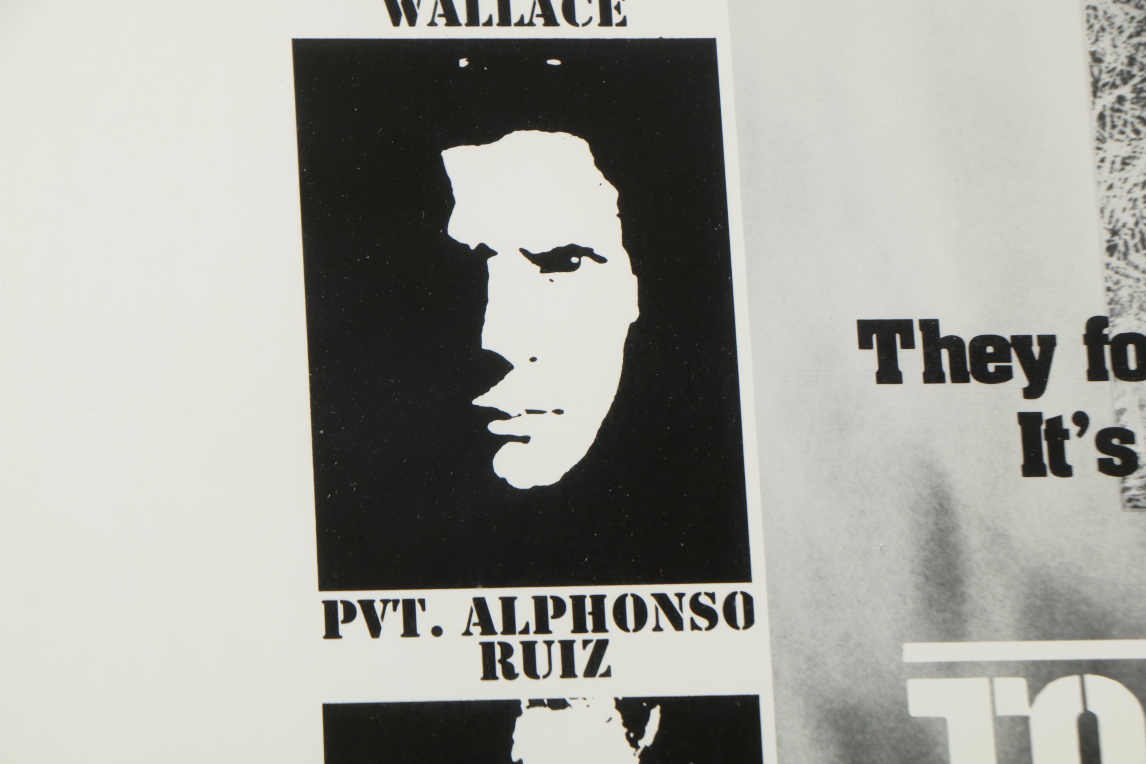 Halftone Poster Mock-up for the "Tour of Duty" Television Show