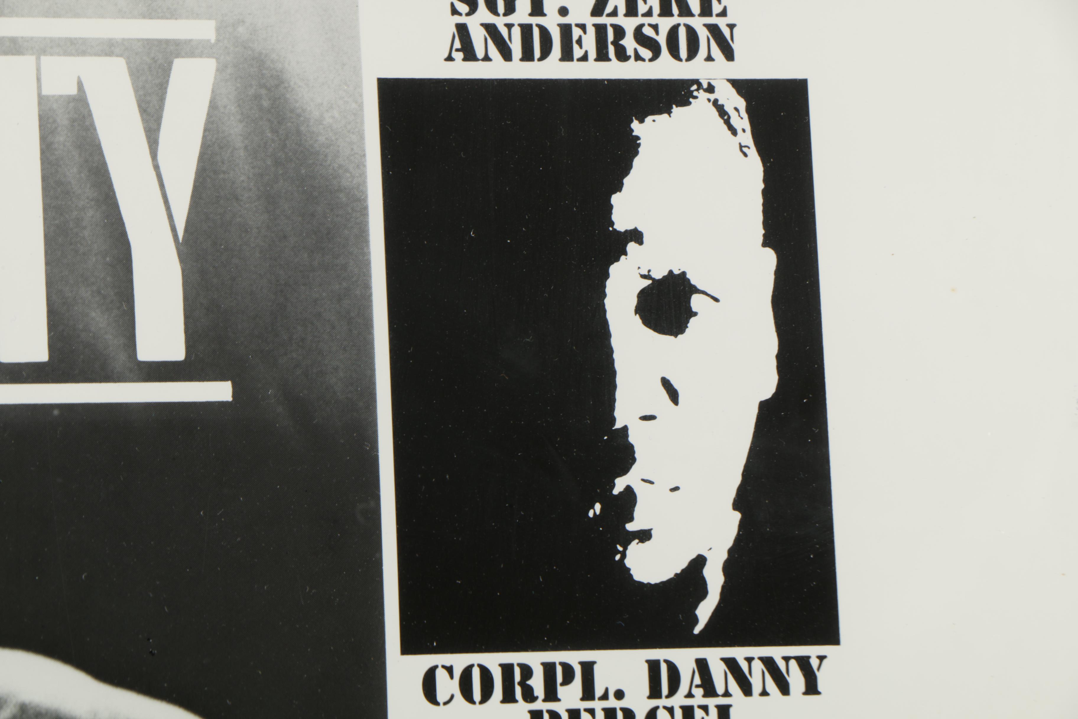 Halftone Poster Mock-up for the "Tour of Duty" Television Show