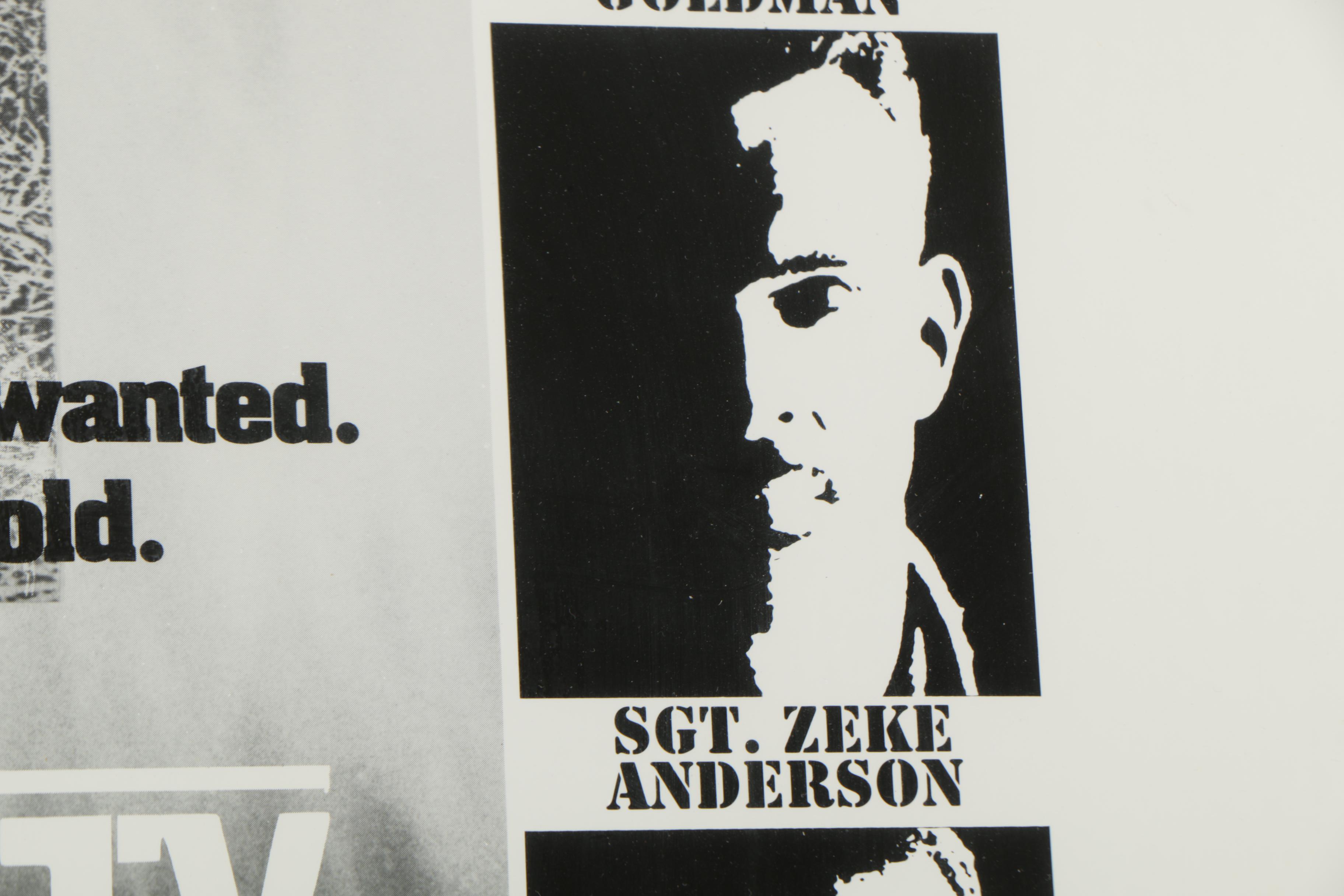 Halftone Poster Mock-up for the "Tour of Duty" Television Show